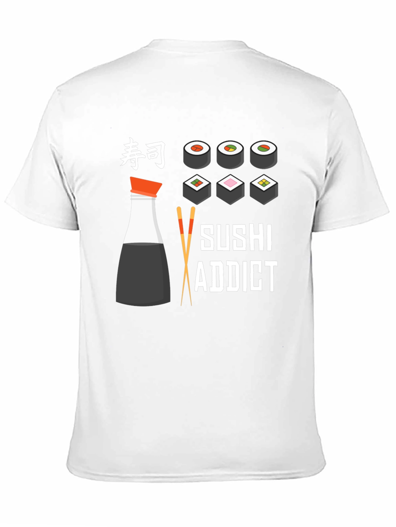 Sushi Addict T-Shirt - Funny Japanese Food Tee