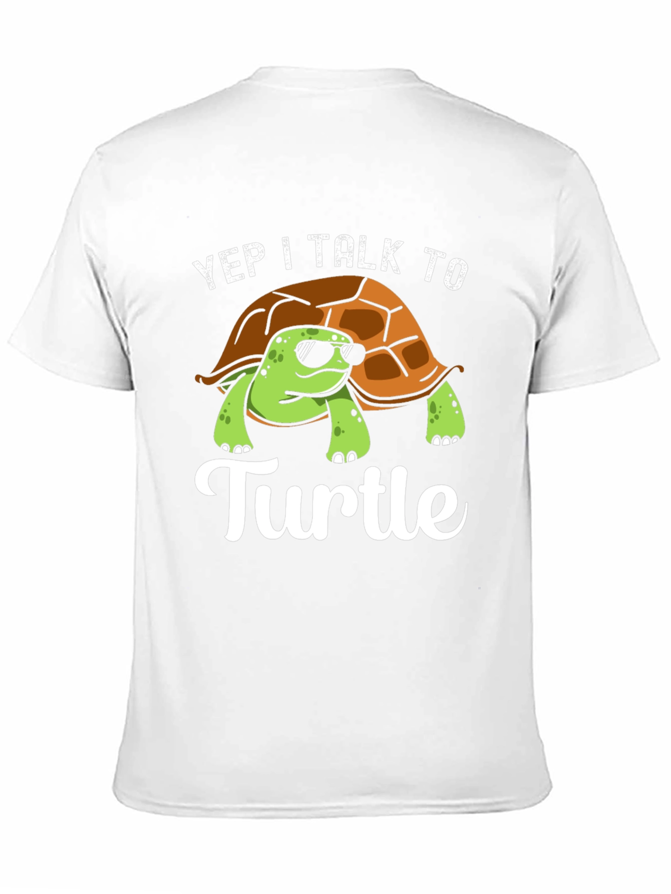 Yep I Talk to Turtle Graphic T-Shirt