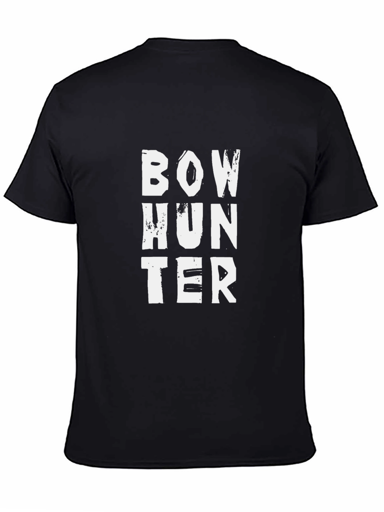 Bow Hunter Graphic Tee - Black Casual T-Shirt