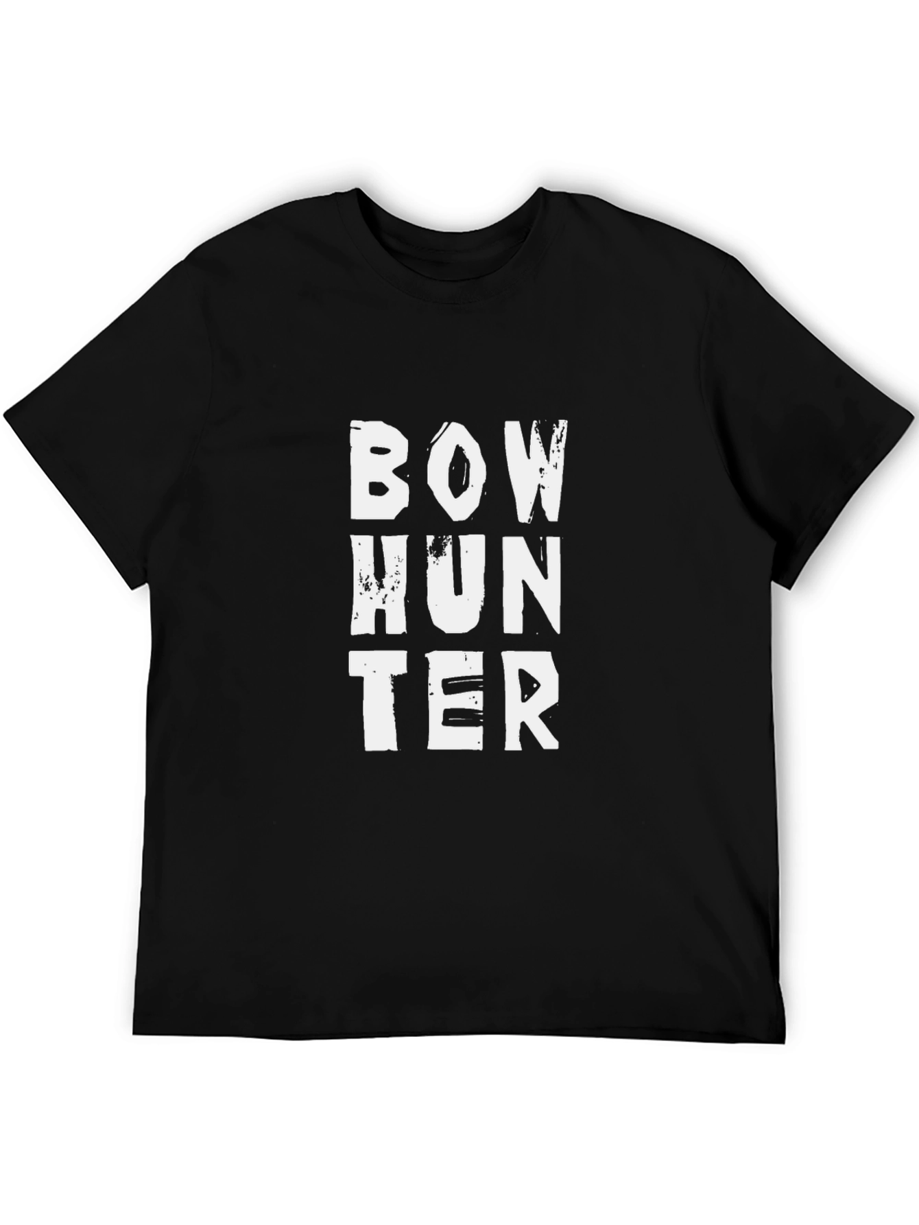 Bow Hunter Graphic Tee - Black Casual T-Shirt