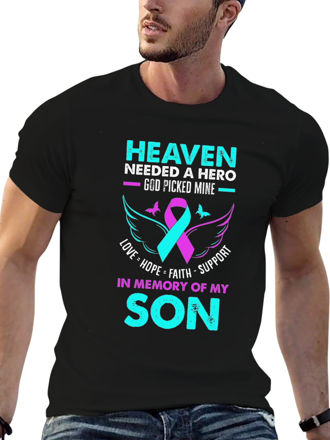 Heaven Needed A Hero Son Memorial T-Shirt