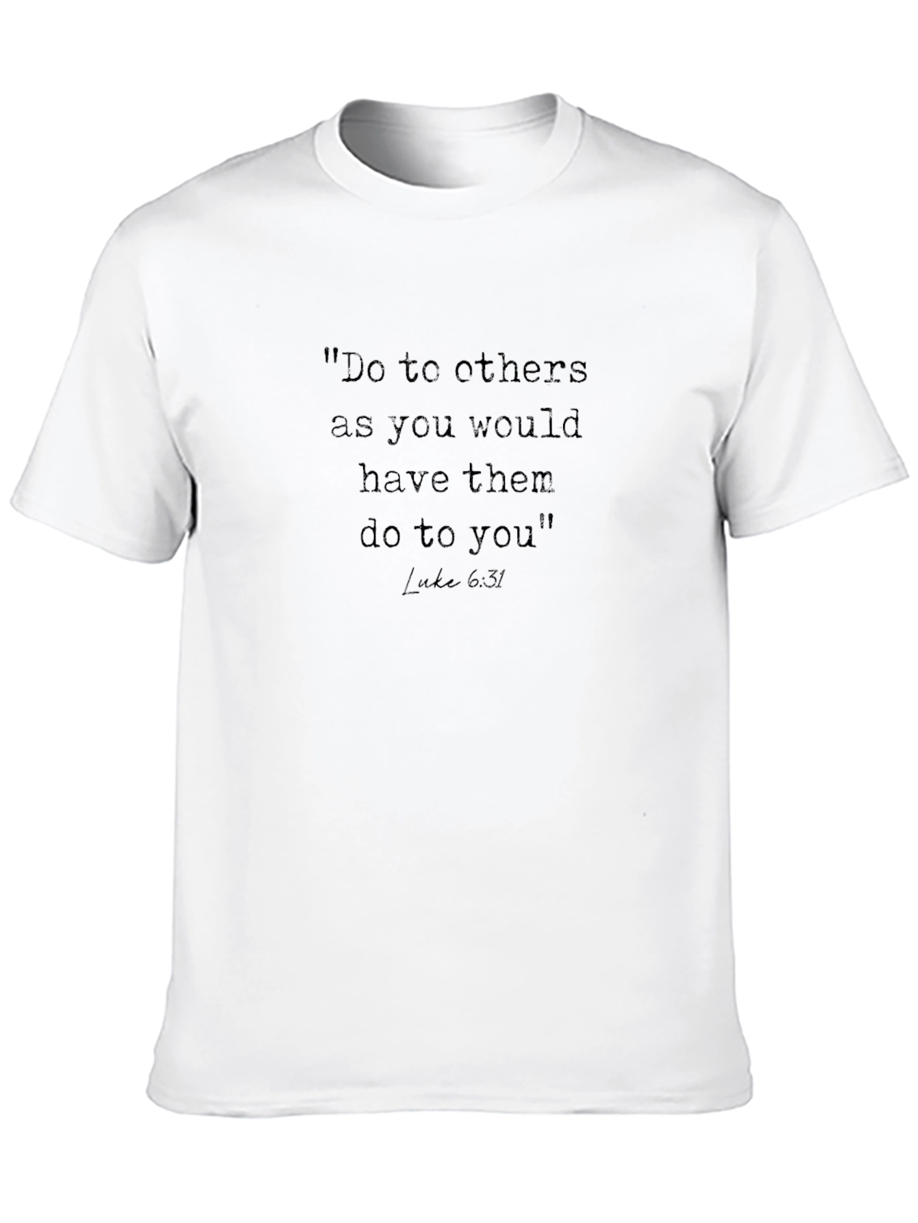 Treat Others Black T-Shirt - Luke 6:31