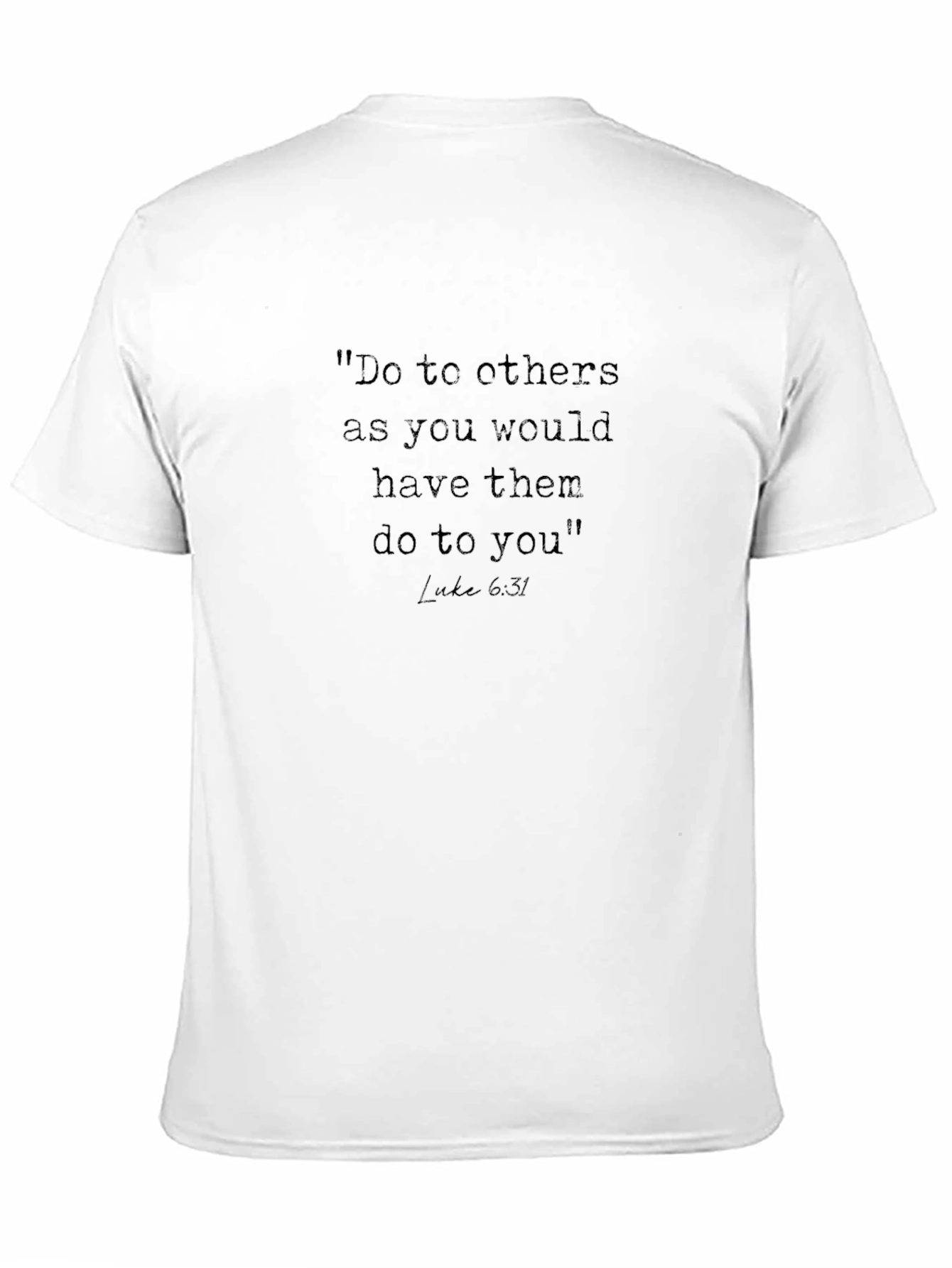 Treat Others Black T-Shirt - Luke 6:31