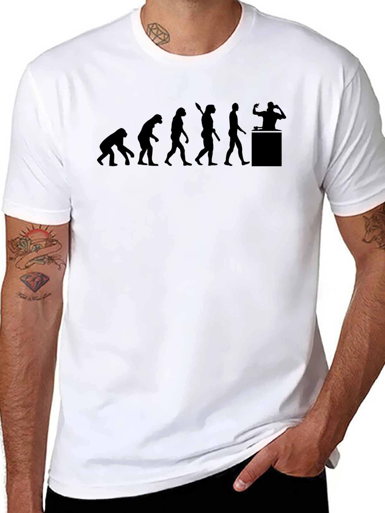 Evolution of DJ Black T-Shirt