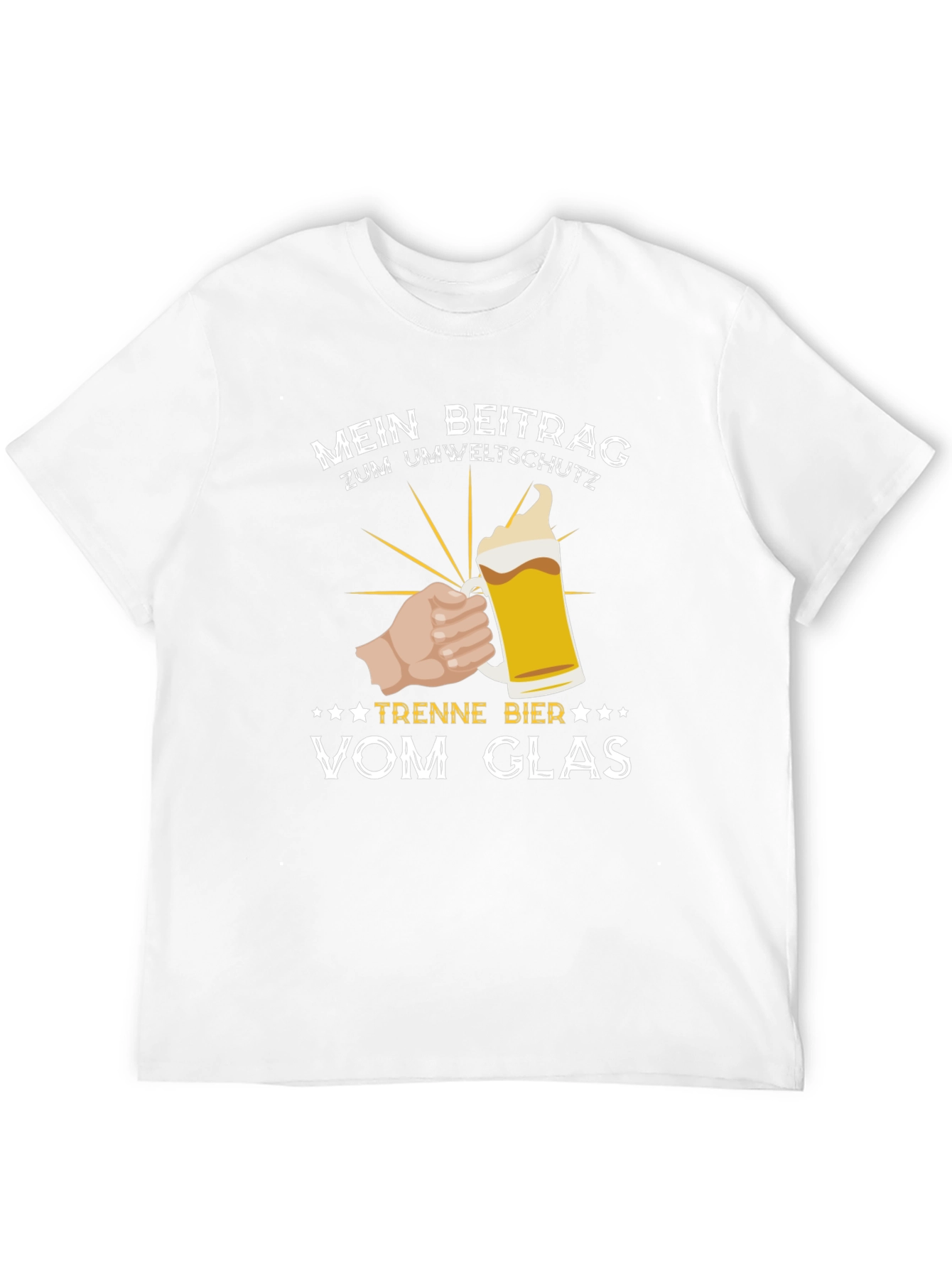 Mein Beitrag Zum Umweltschutz Funny Beer Lover T-Shirt