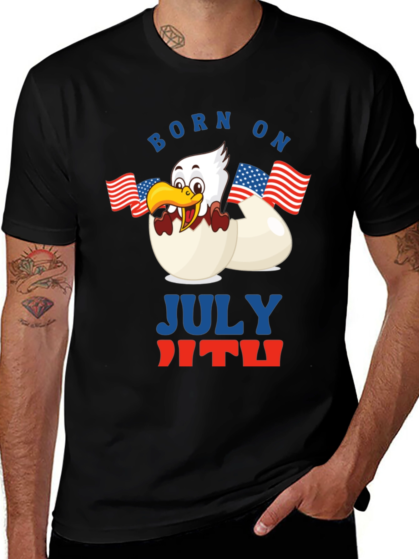 Born on July 4th T-Shirt