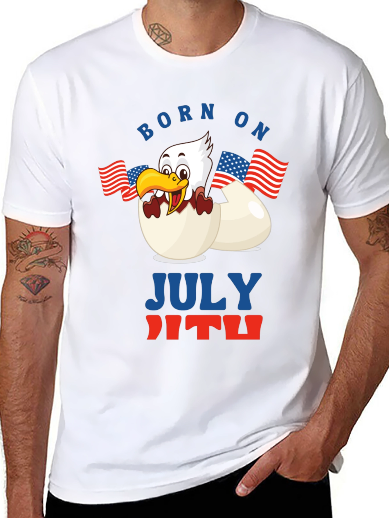 Born on July 4th T-Shirt