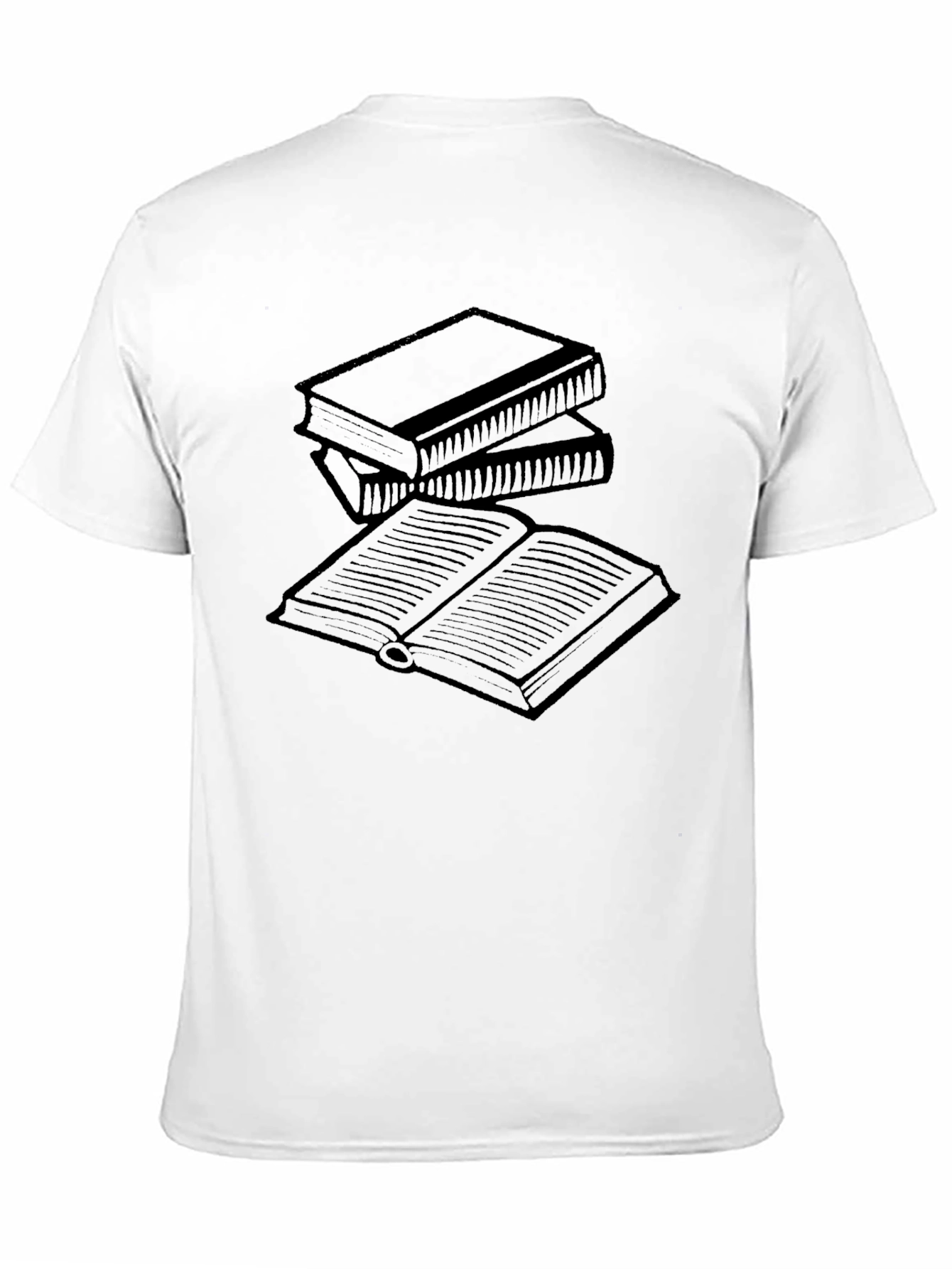 Book Stack Graphic Tee - Read More