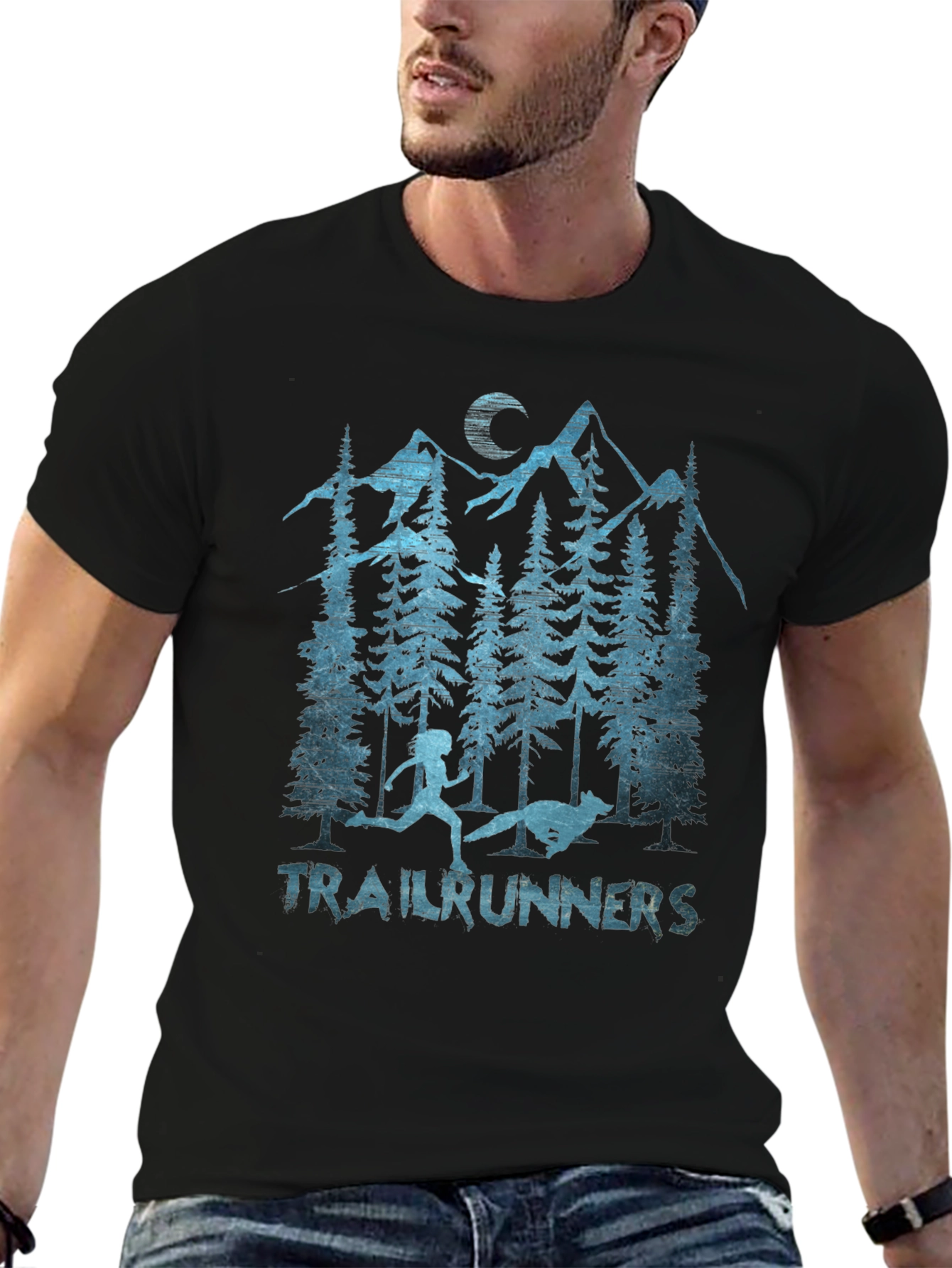Trailrunners Graphic Tee - Mens Black T-Shirt
