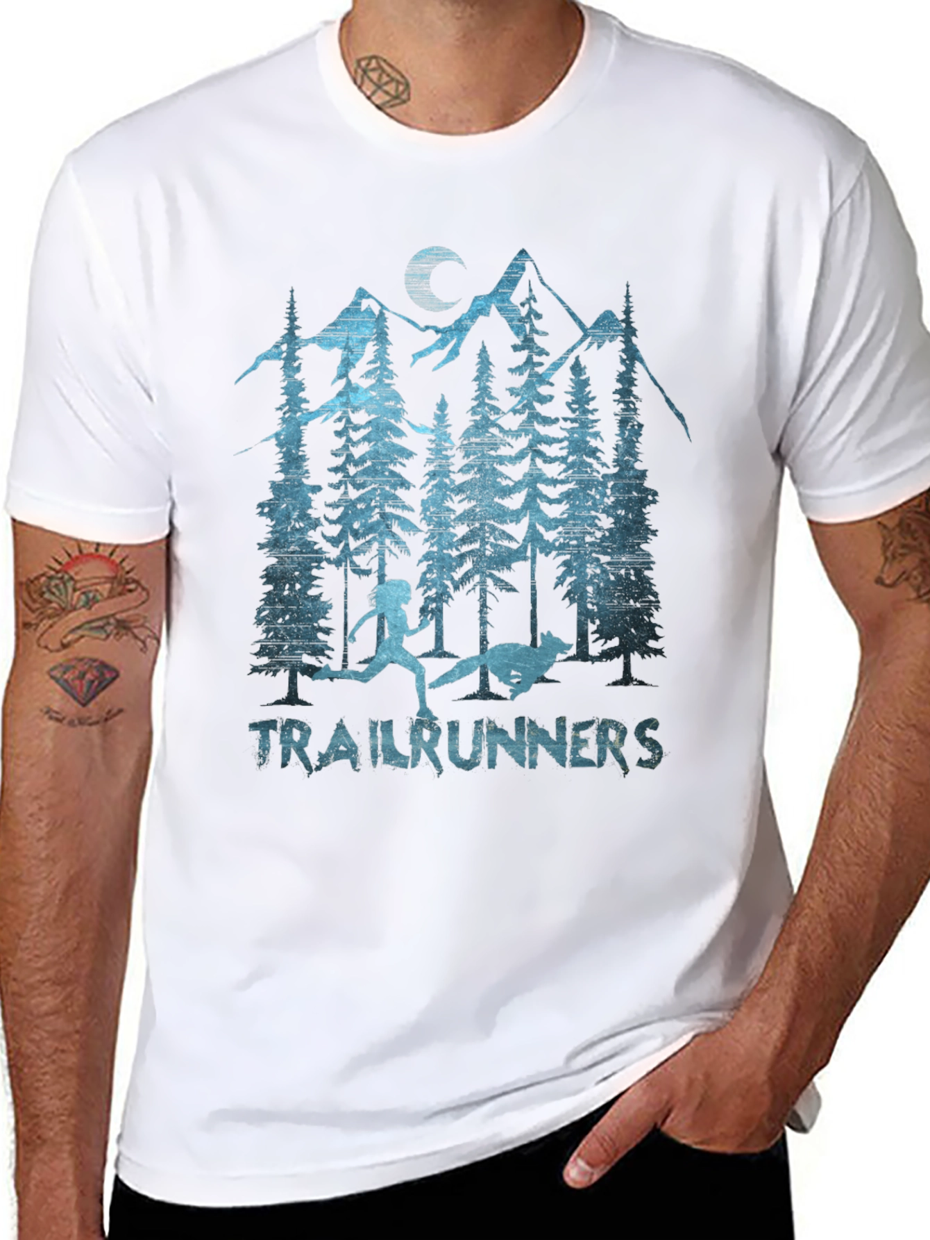 Trailrunners Graphic Tee - Mens Black T-Shirt