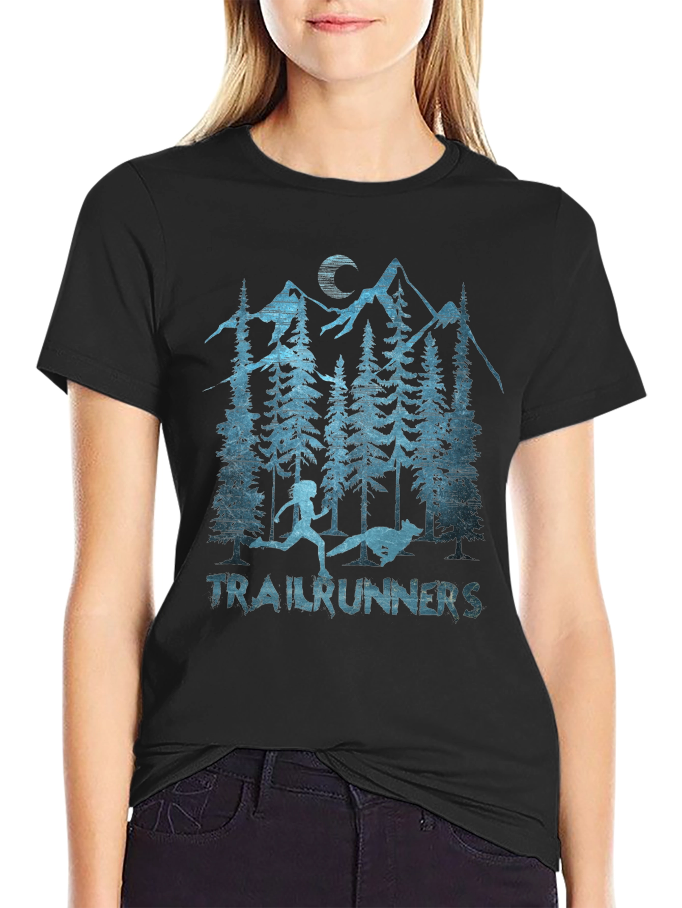 Trailrunners Graphic Tee - Mens Black T-Shirt