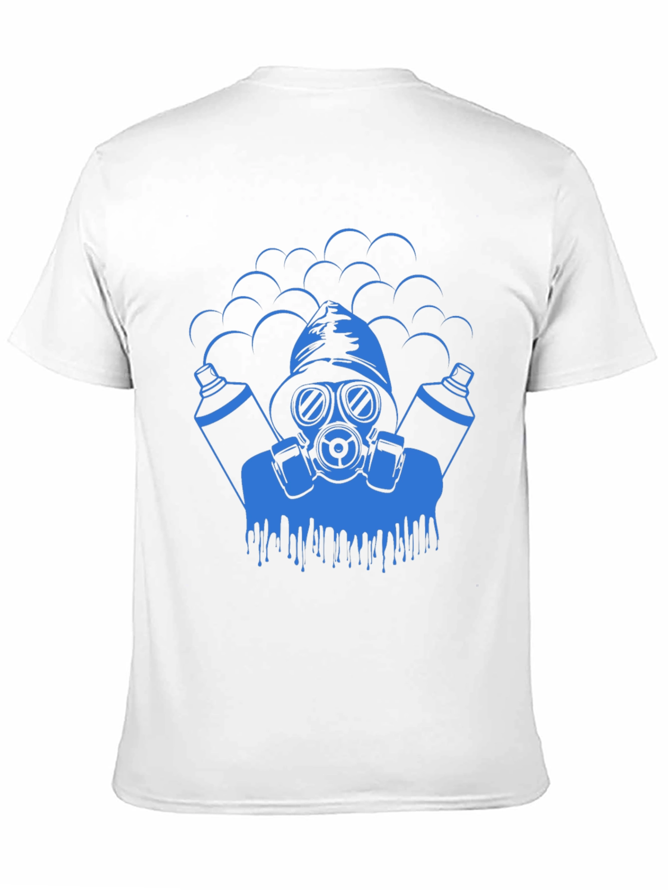 Cool Graphic Tee - Gas Mask Graffiti Artist