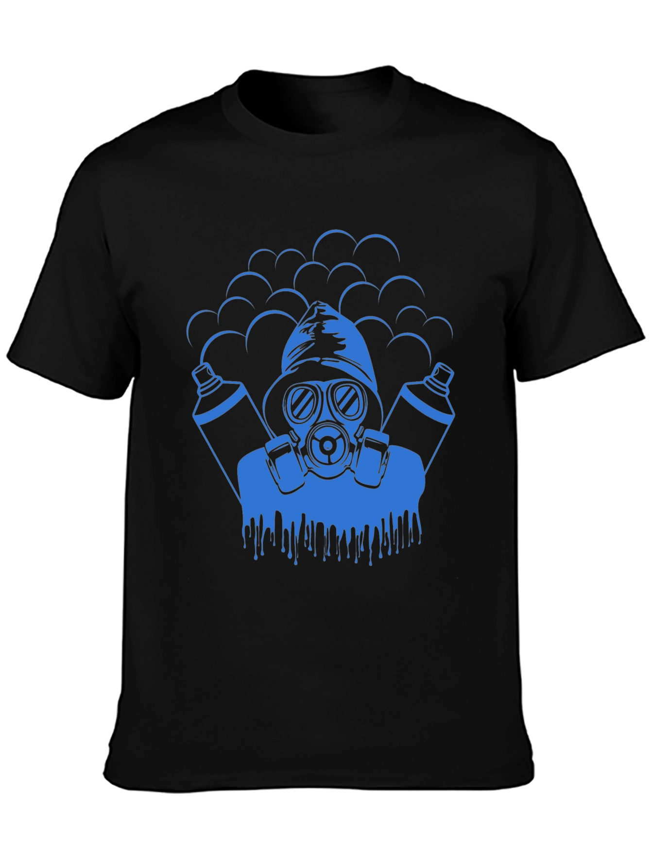 Cool Graphic Tee - Gas Mask Graffiti Artist