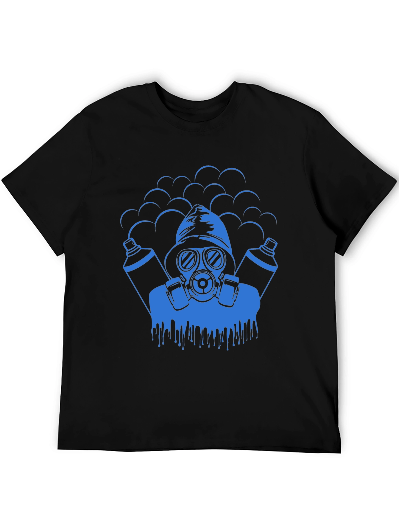 Cool Graphic Tee - Gas Mask Graffiti Artist