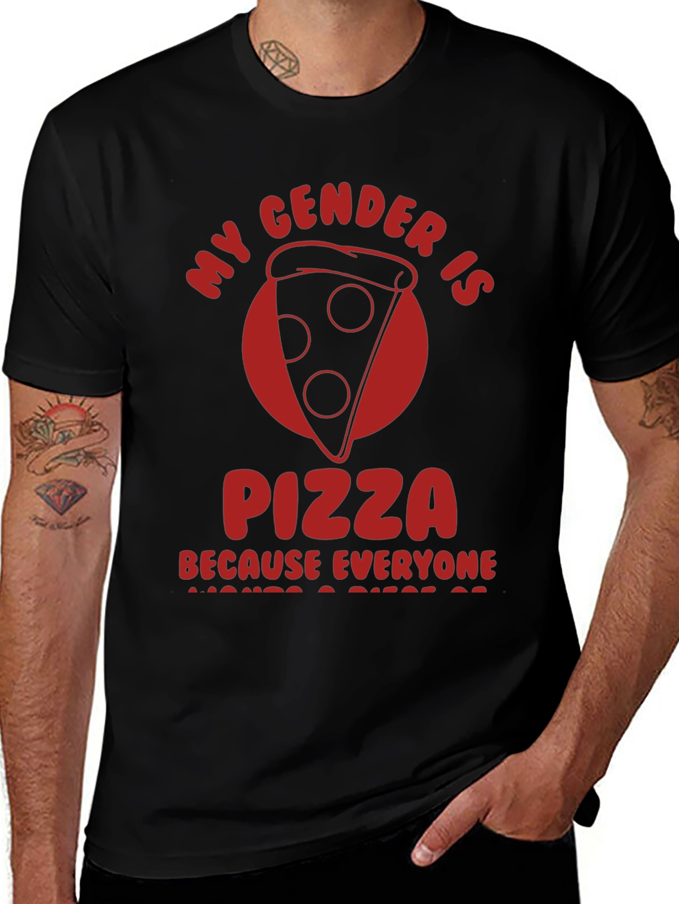My Gender Is Pizza T-Shirt - Funny Novelty Tee