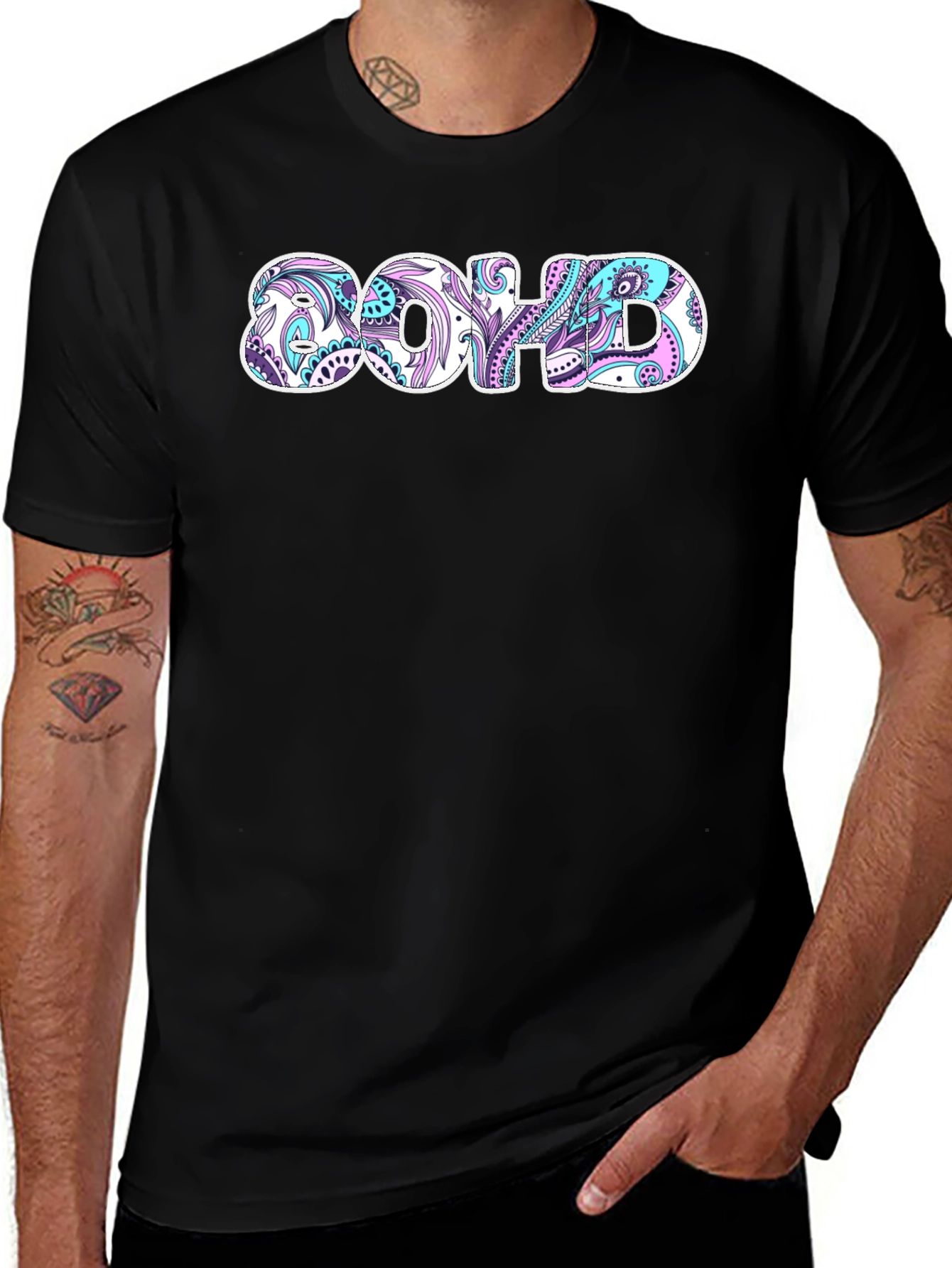 Boho ADHD T-Shirt - Patterned Novelty Tee