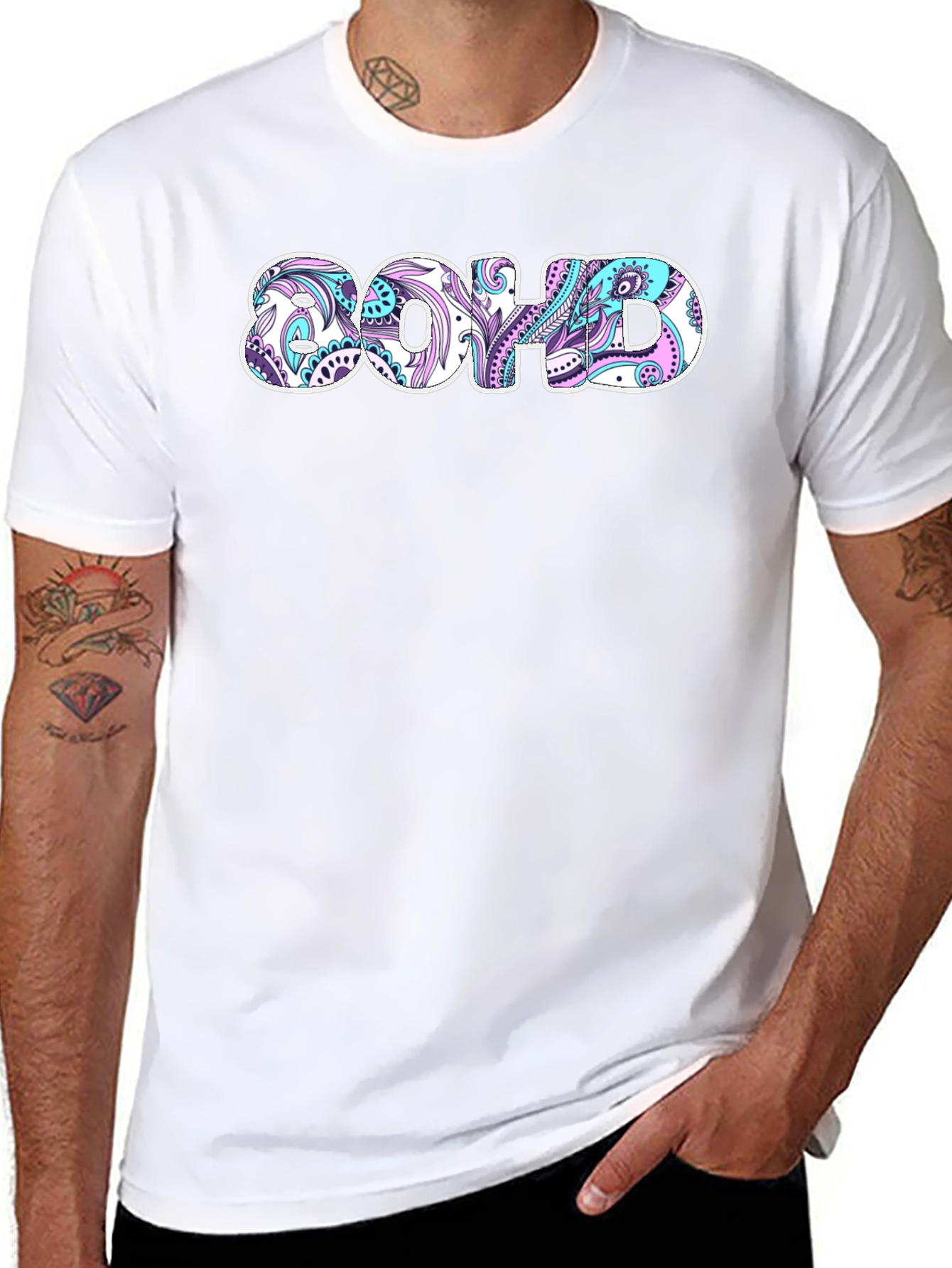 Boho ADHD T-Shirt - Patterned Novelty Tee