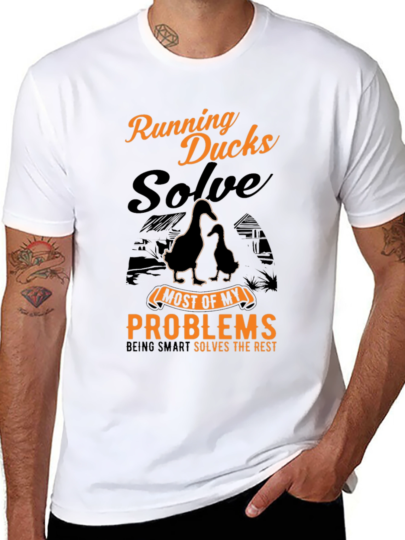Running Ducks Solve Problems T-Shirt