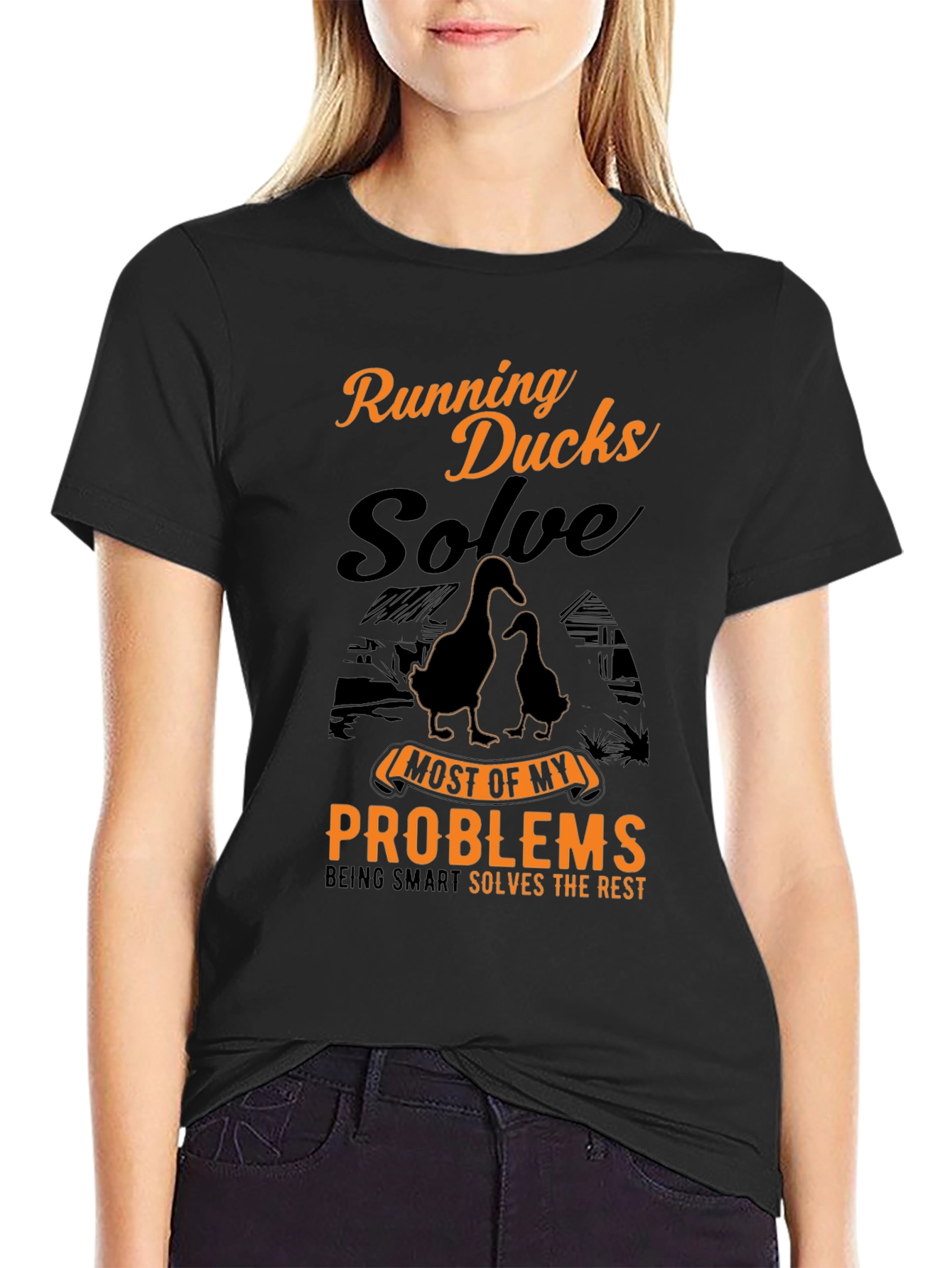 Running Ducks Solve Problems T-Shirt