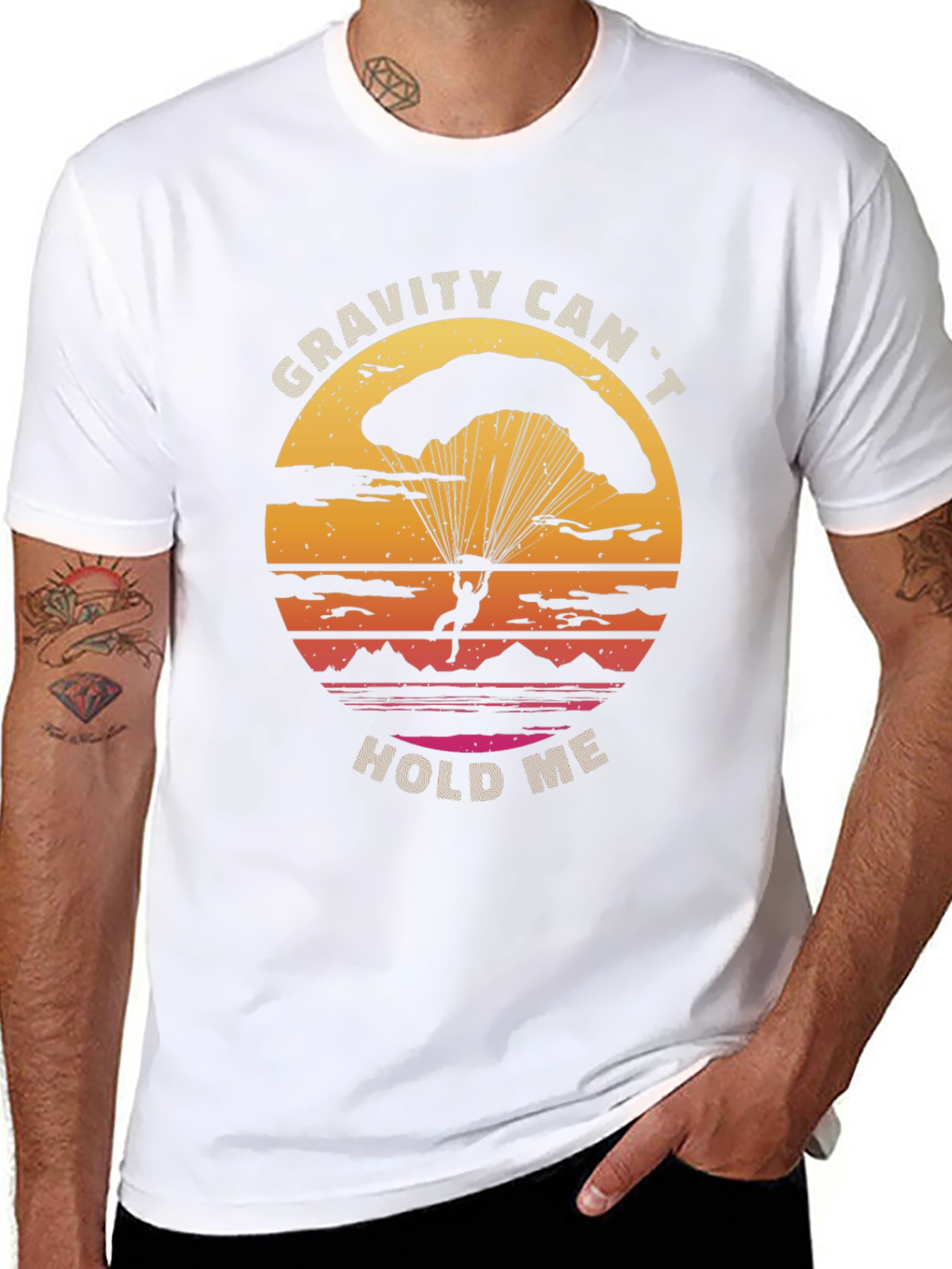 Gravity Cant Hold Me T-Shirt - Parachute Design