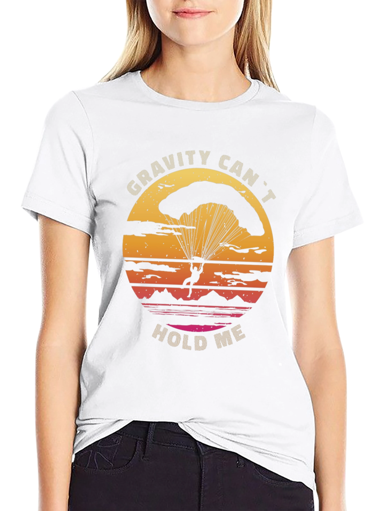 Gravity Cant Hold Me T-Shirt - Parachute Design