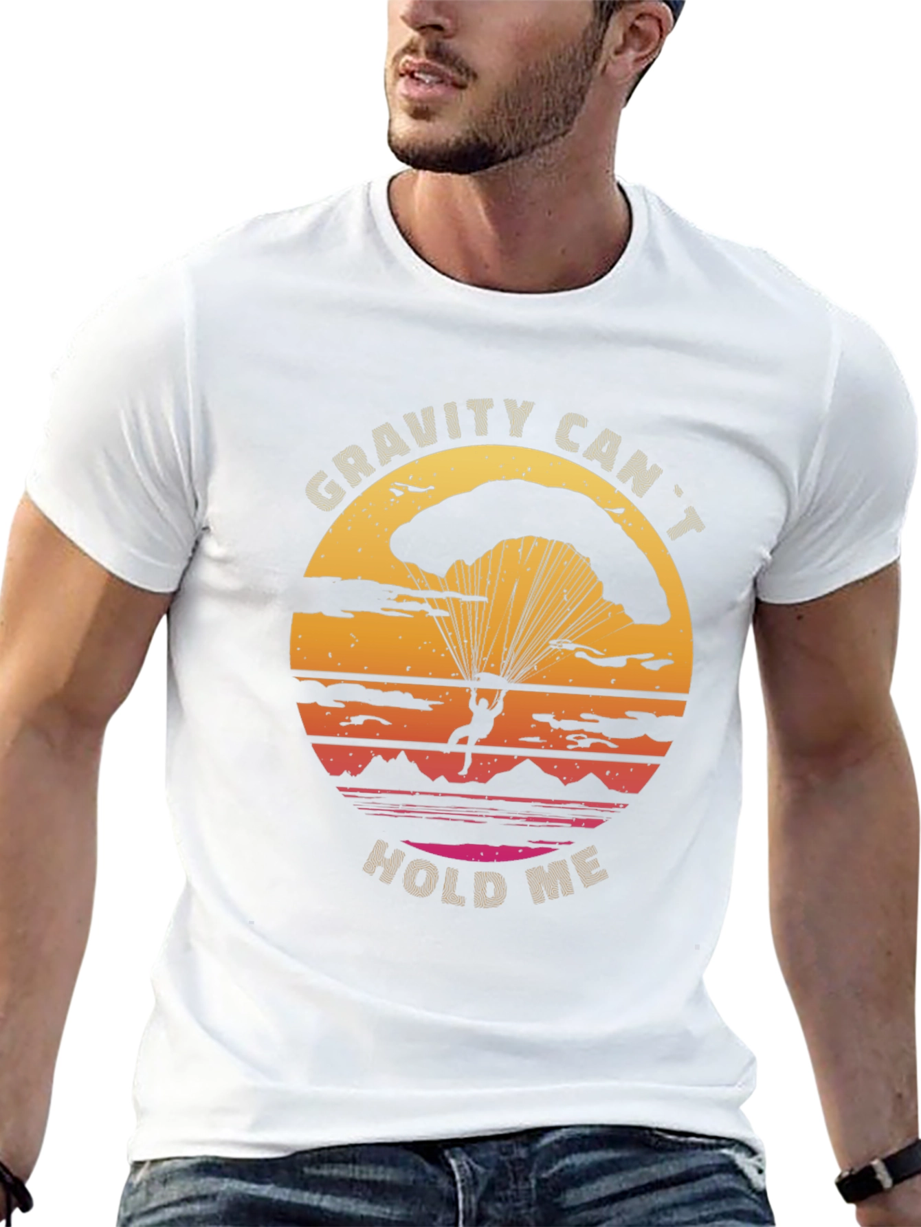 Gravity Cant Hold Me T-Shirt - Parachute Design