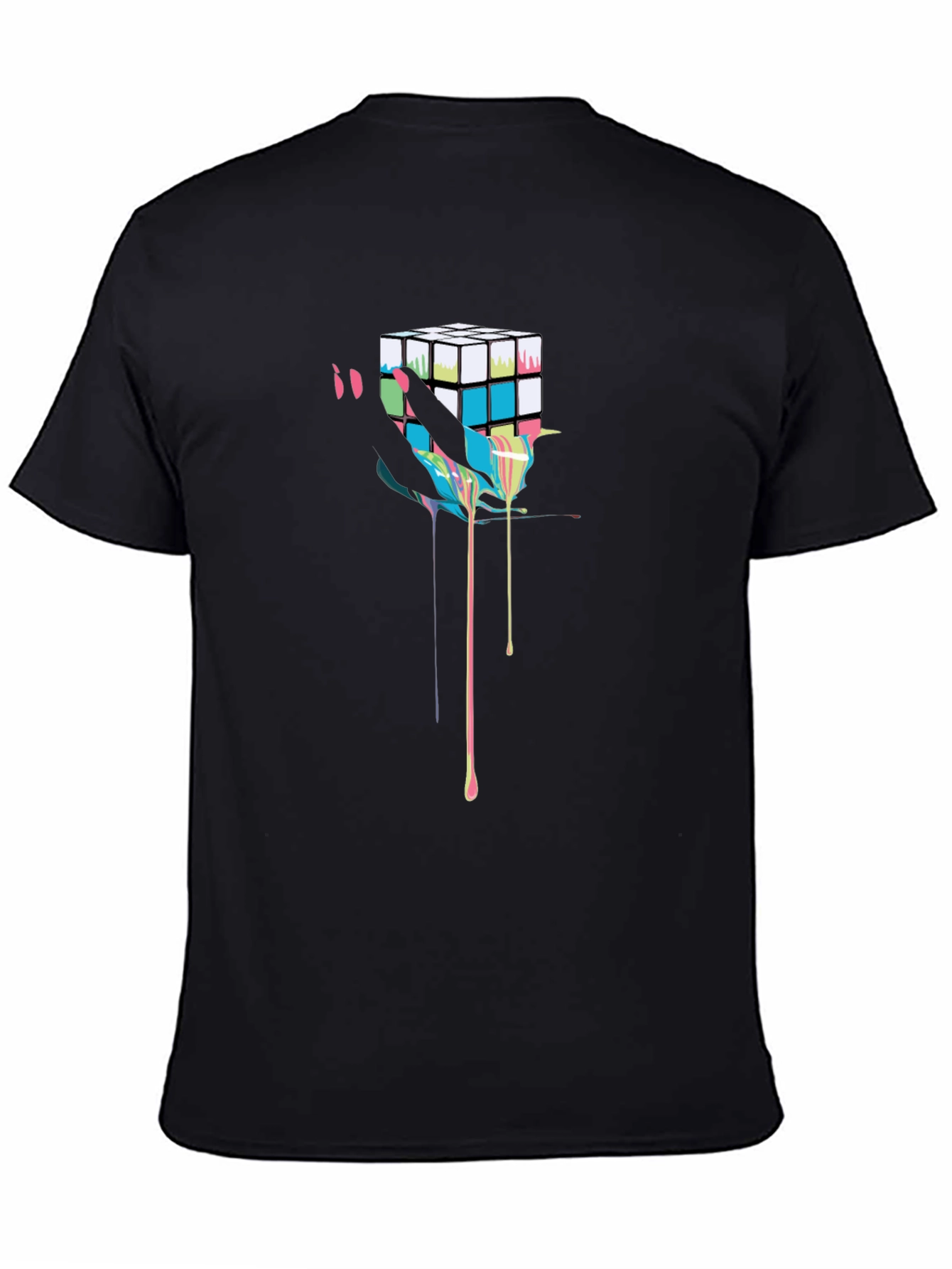 Abstract Rubiks Cube Graphic Tee