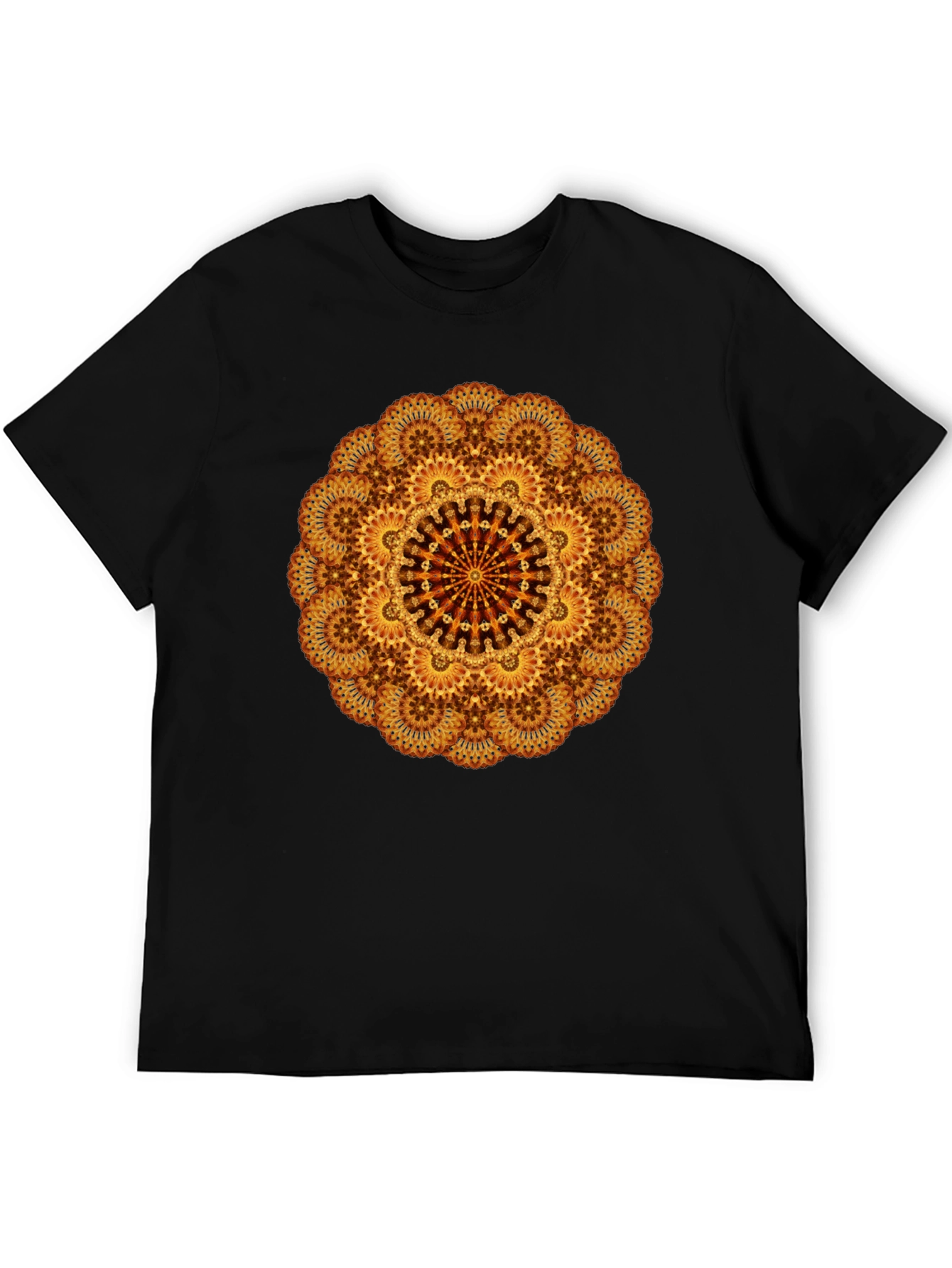 Mandala Design Black T-Shirt