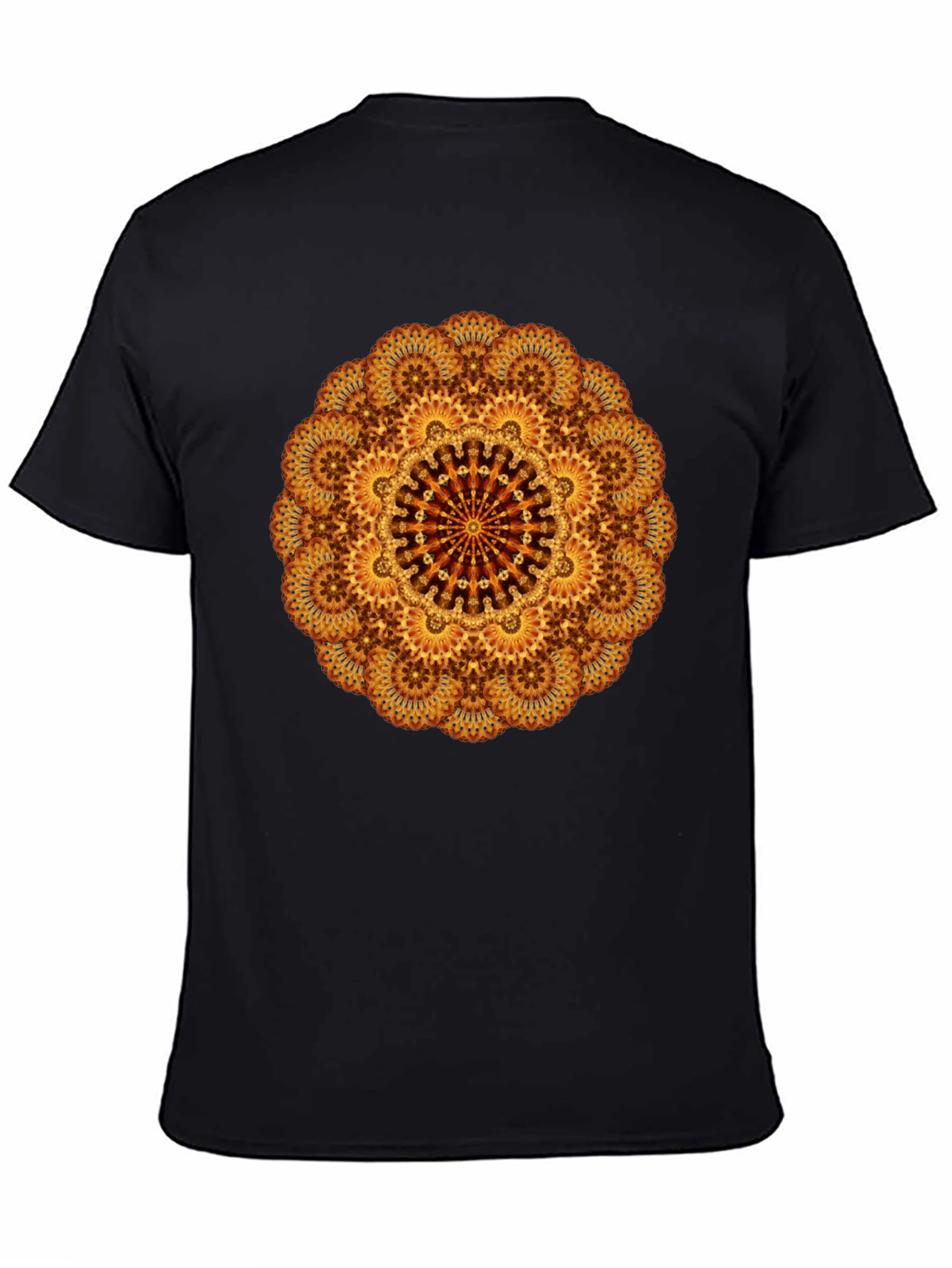 Mandala Design Black T-Shirt