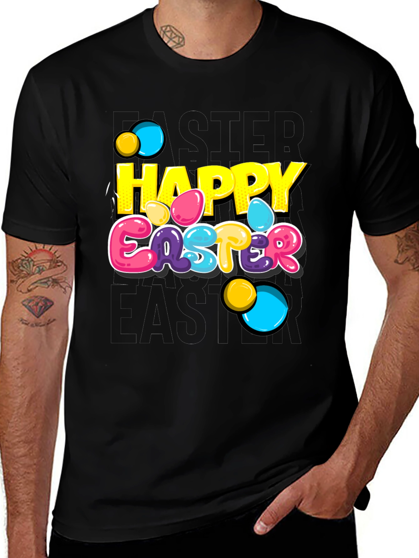 Happy Easter Graphic T-Shirt