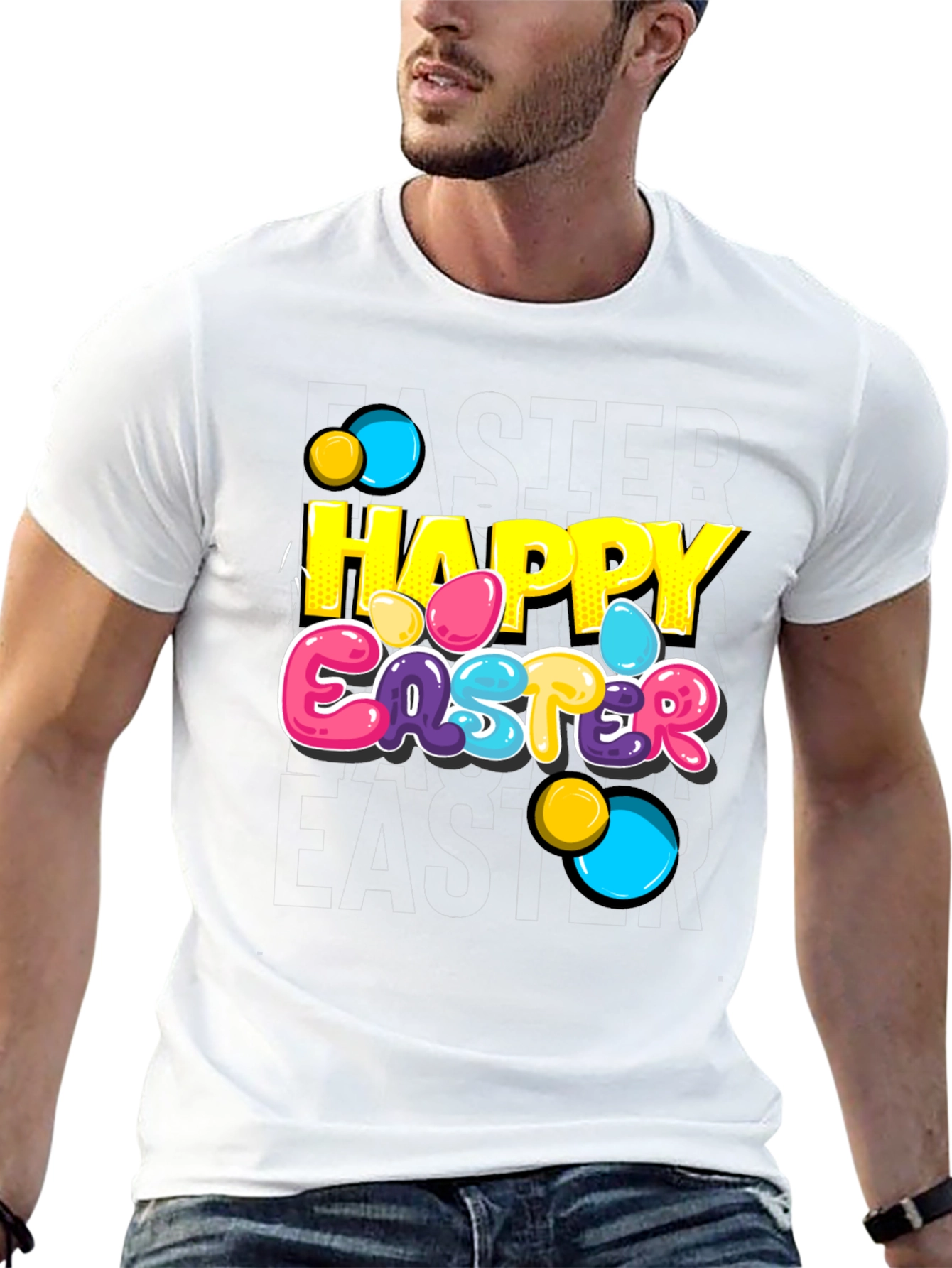 Happy Easter Graphic T-Shirt