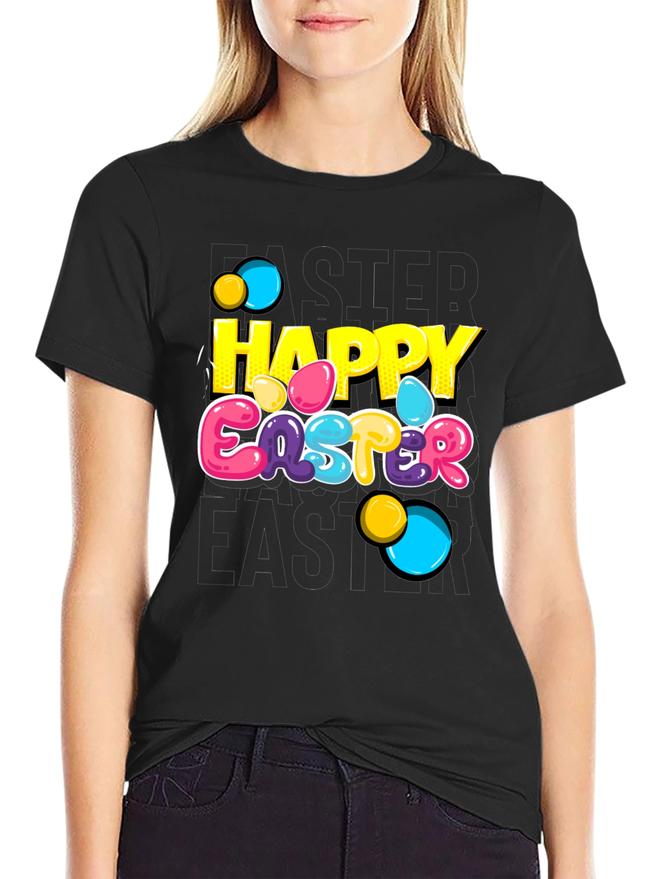 Happy Easter Graphic T-Shirt