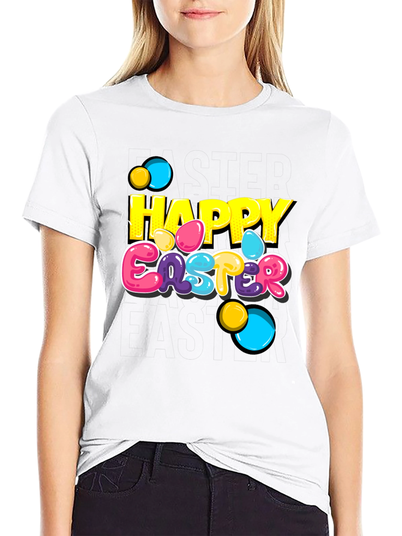Happy Easter Graphic T-Shirt