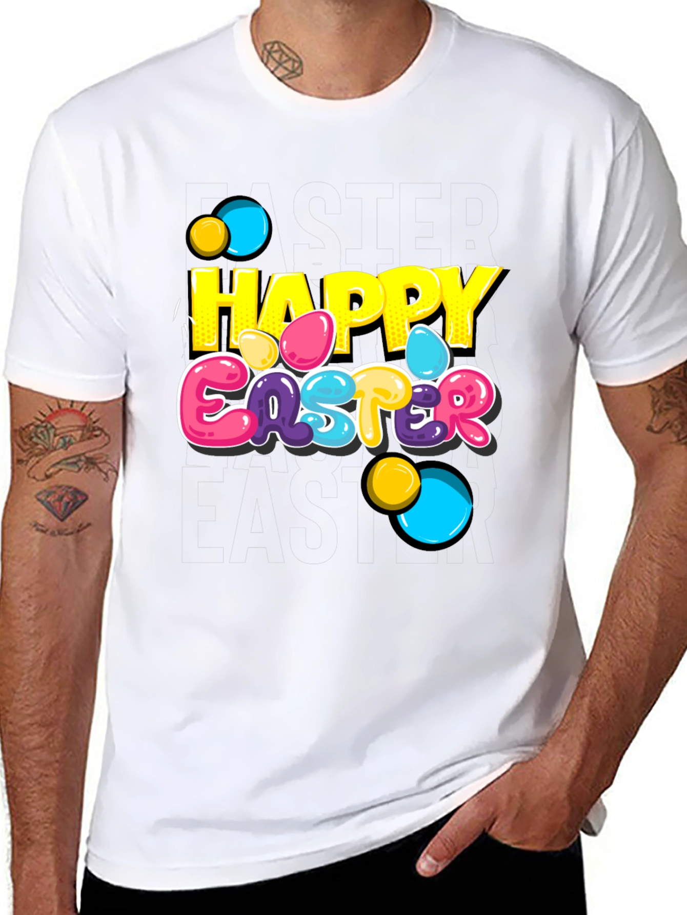 Happy Easter Graphic T-Shirt