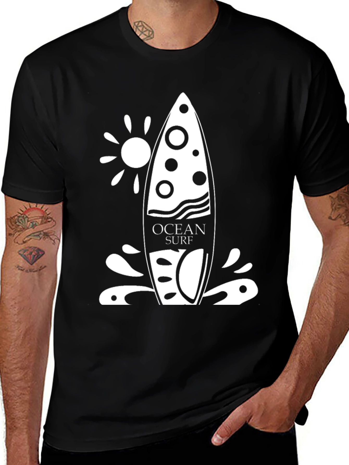 Ocean Surfboard Graphic T-Shirt