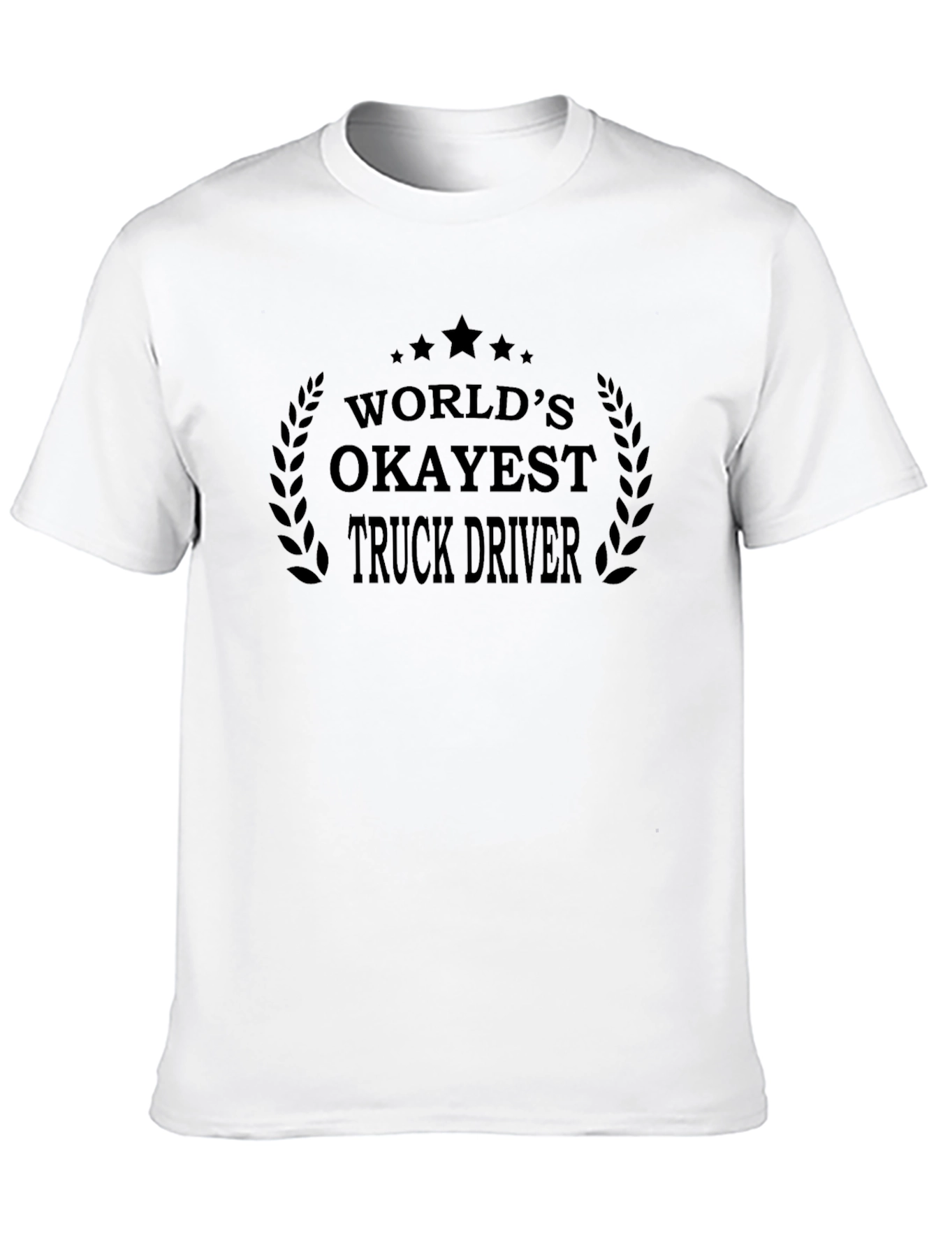 Worlds Okayest Truck Driver - Novelty T-Shirt