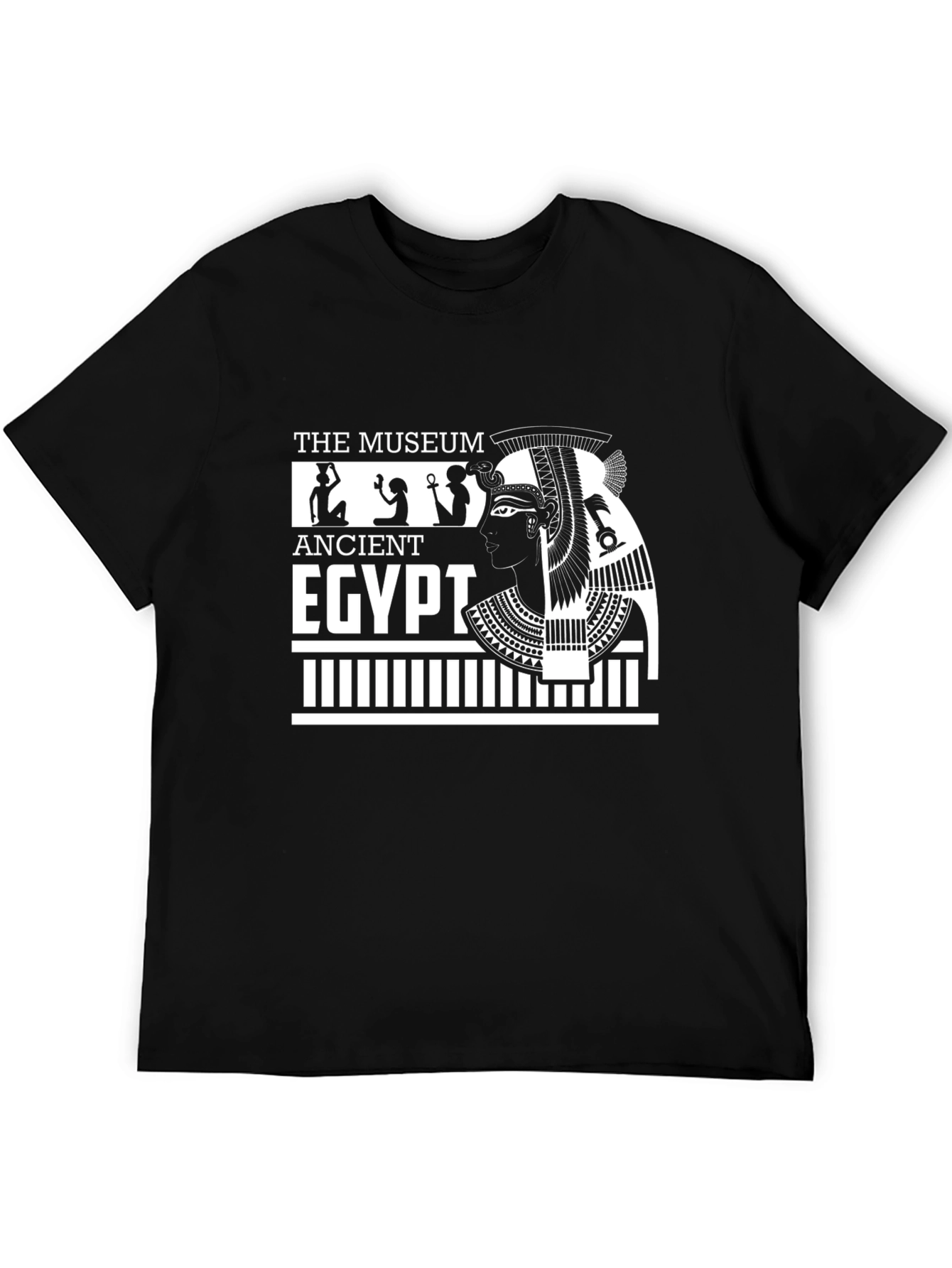 Ancient Egypt Museum T-Shirt - Black Cotton Tee