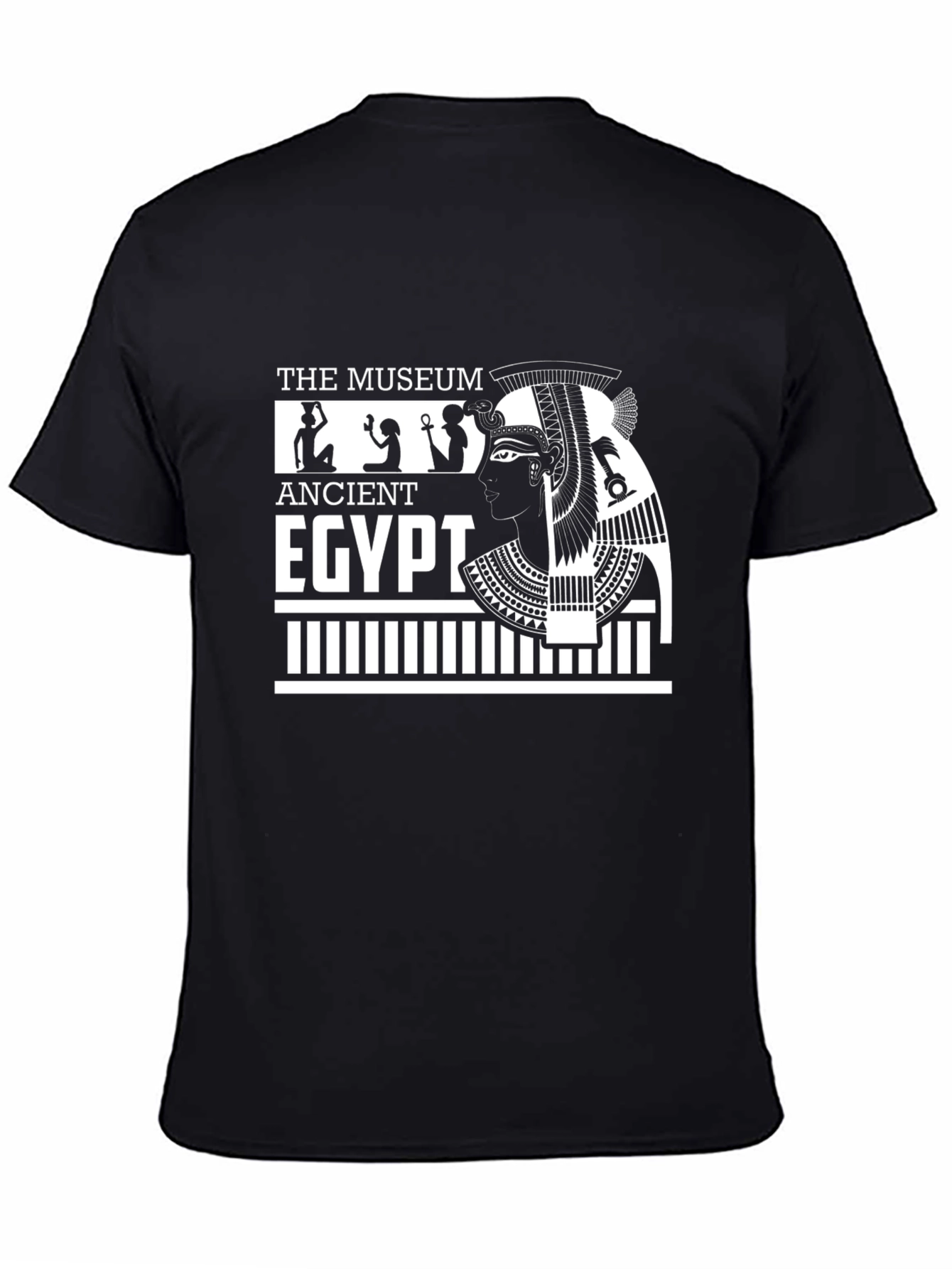 Ancient Egypt Museum T-Shirt - Black Cotton Tee