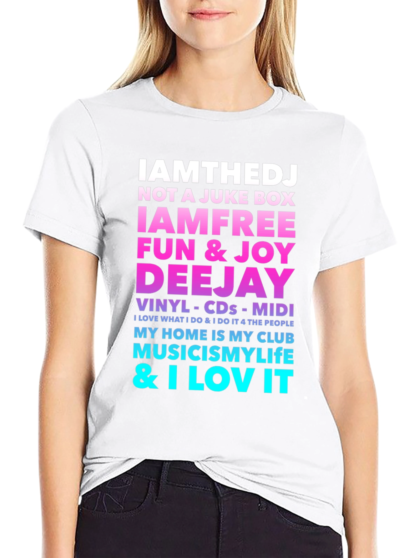 IAMTHEDJ Graphic T-Shirt - DJ Music Lover Tee