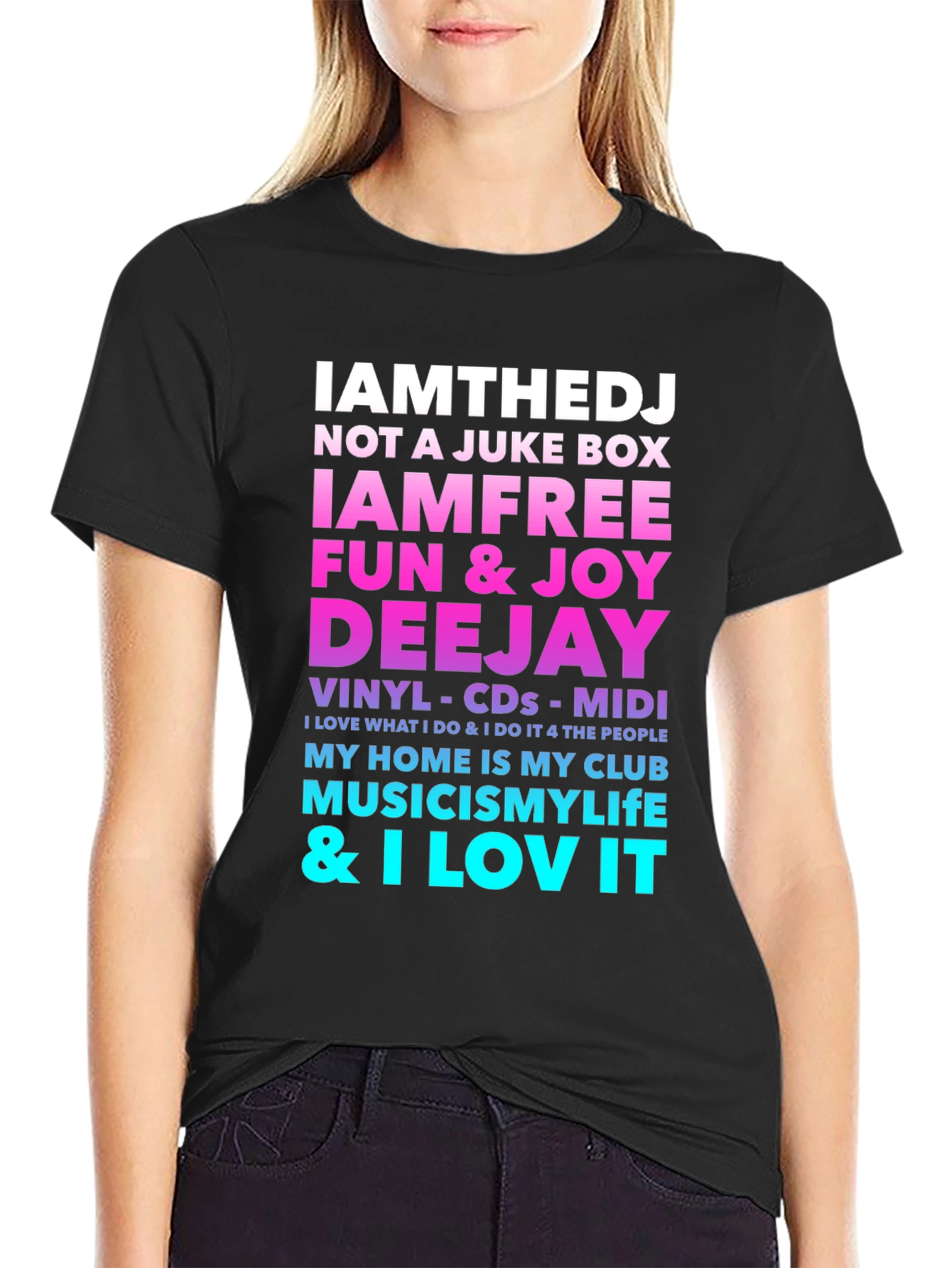 IAMTHEDJ Graphic T-Shirt - DJ Music Lover Tee