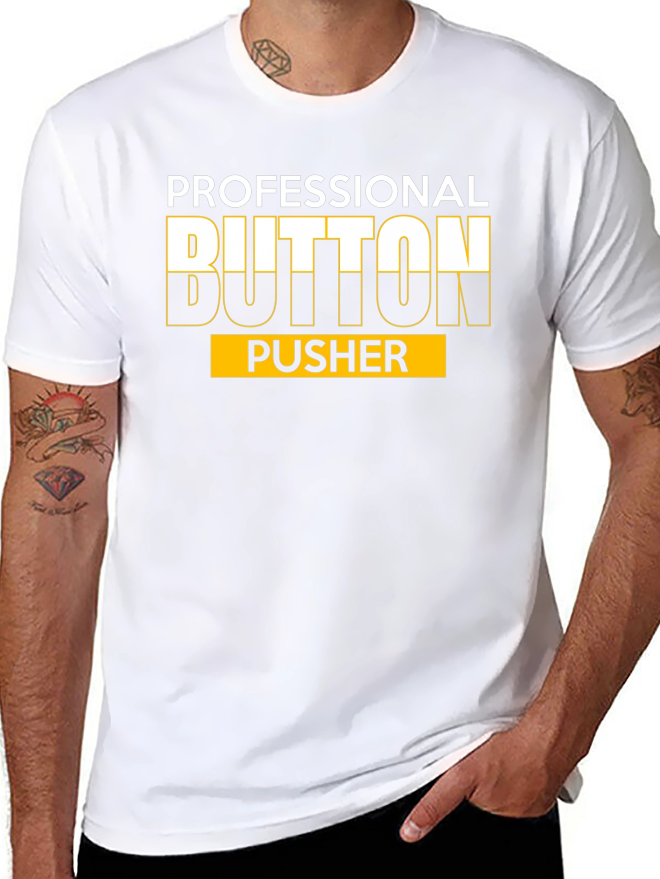 Professional Button Pusher Graphic T-Shirt