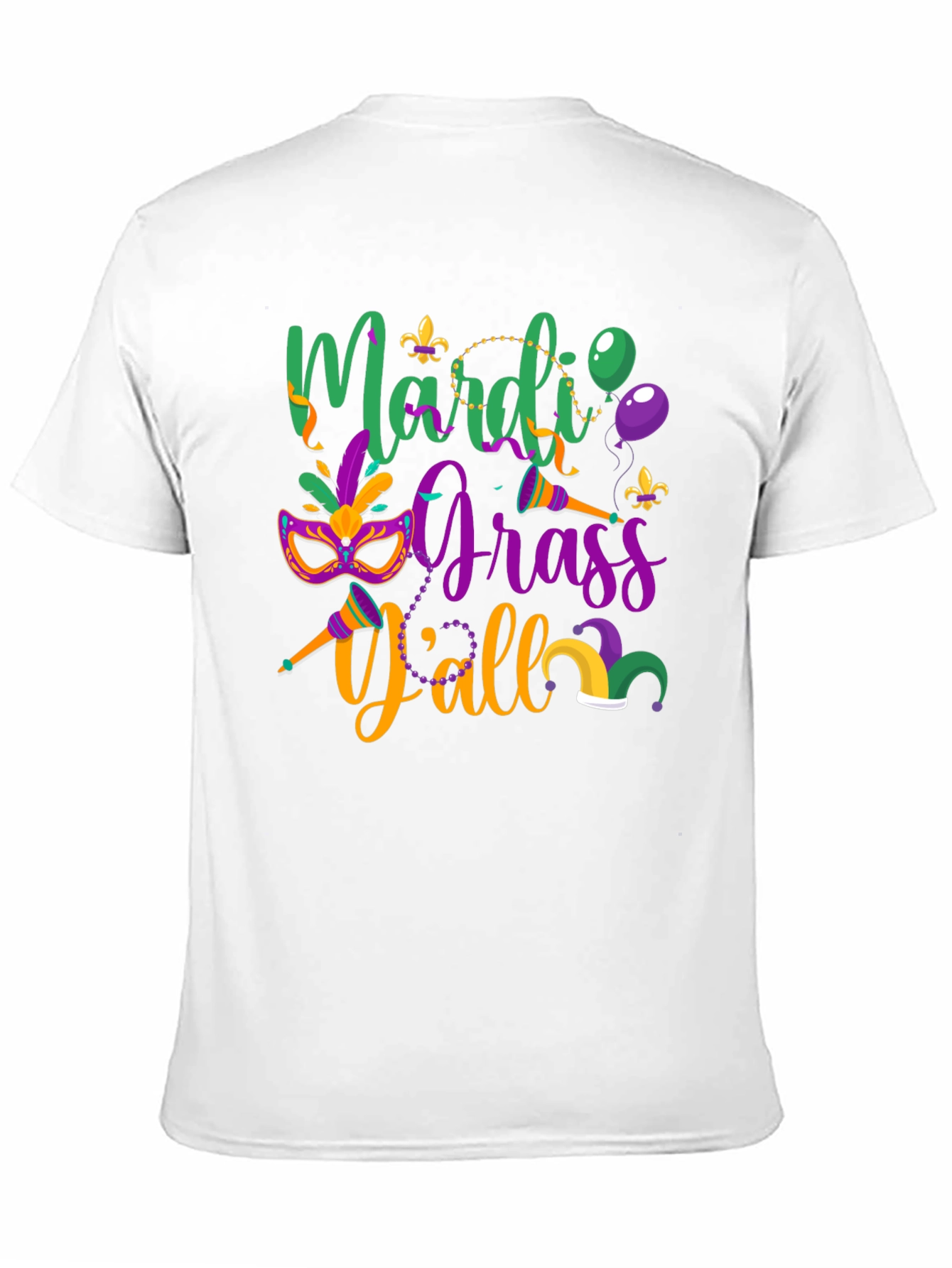 Mardi Gras Yall Graphic Tee