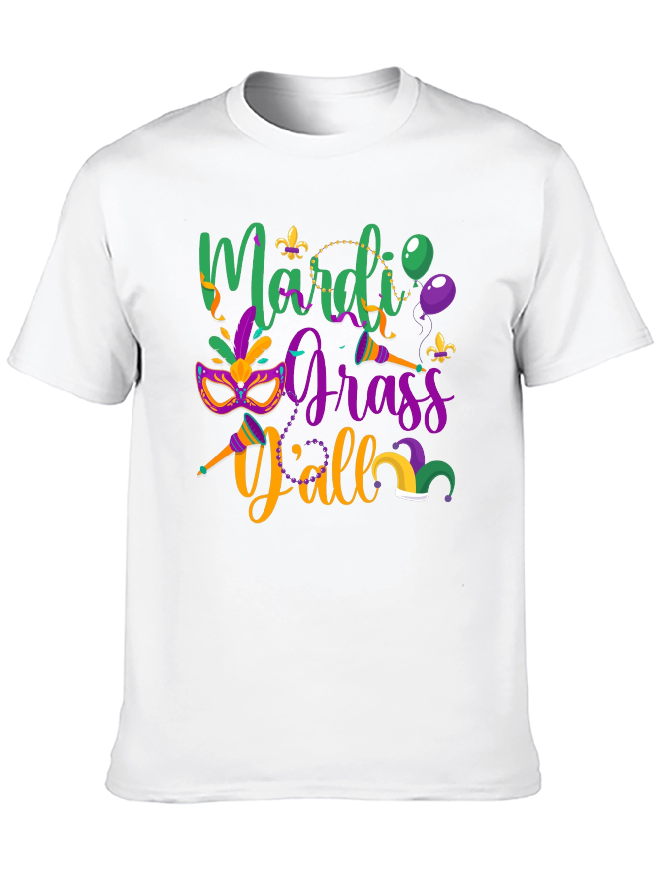 Mardi Gras Yall Graphic Tee