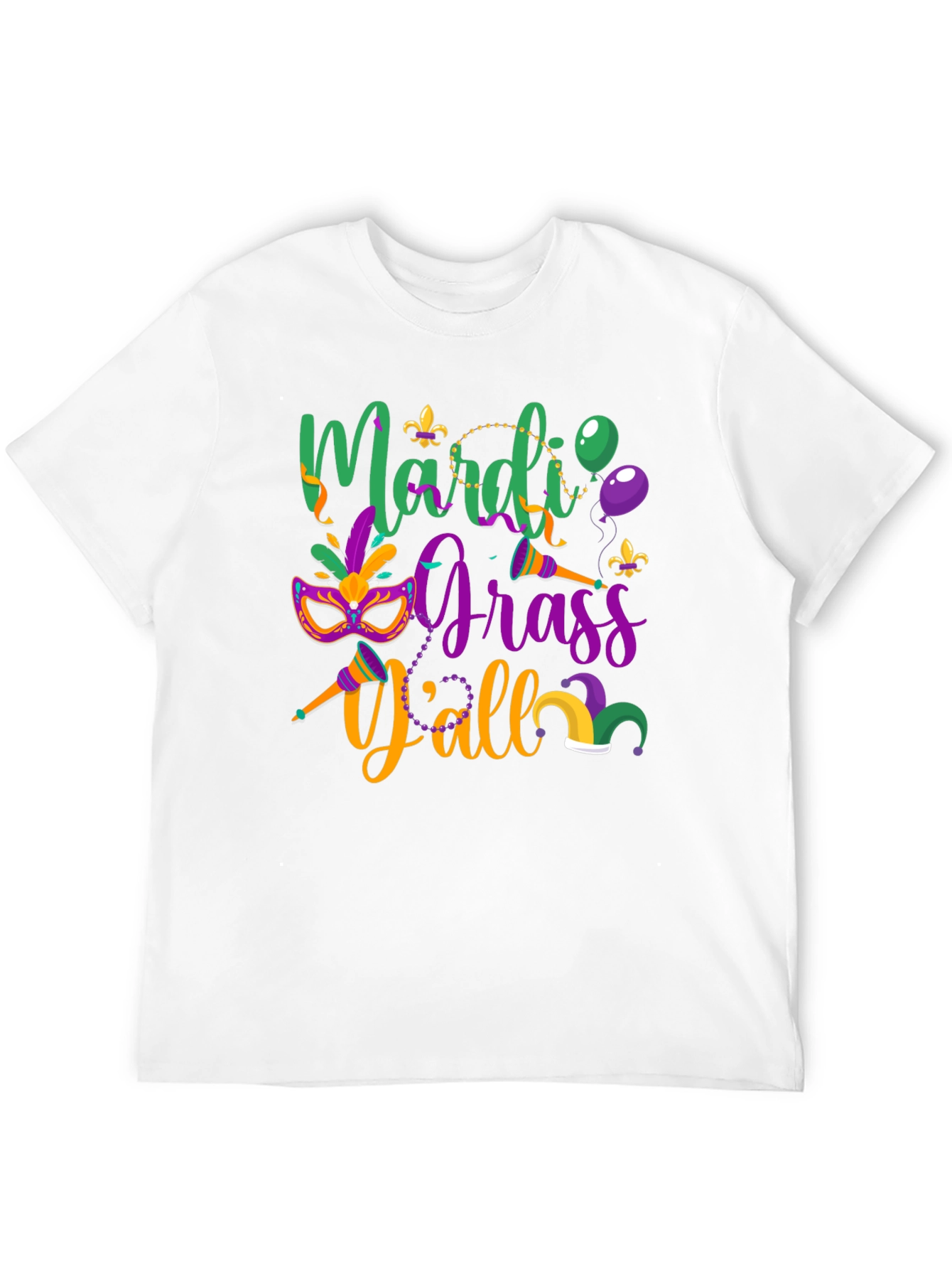 Mardi Gras Yall Graphic Tee