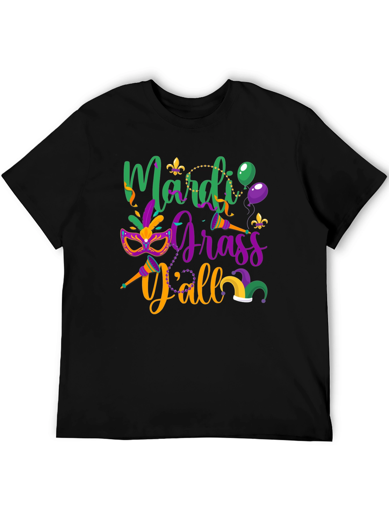Mardi Gras Yall Graphic Tee