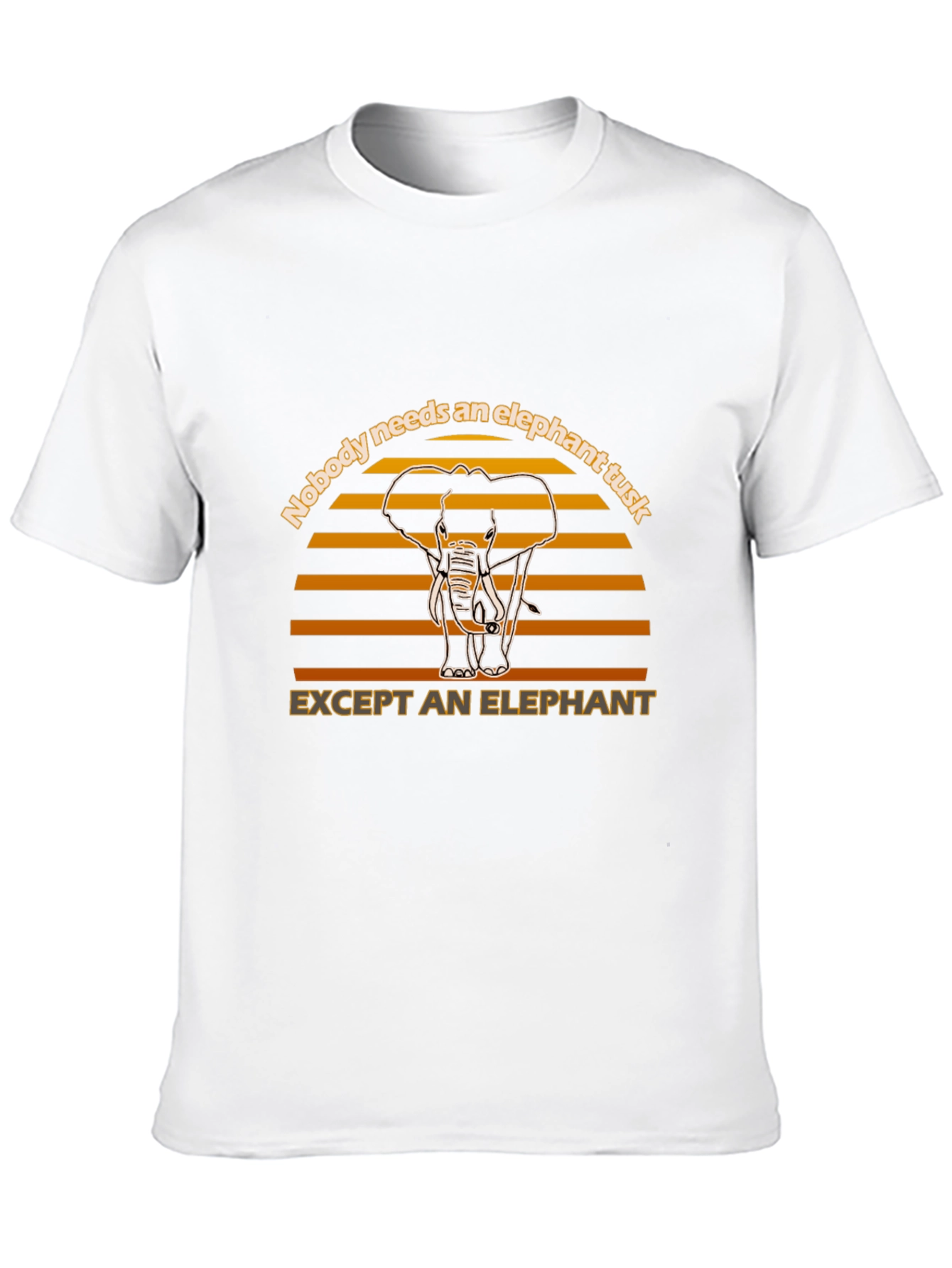 Elephant Tusk Graphic Tee - Animal Lover Shirt