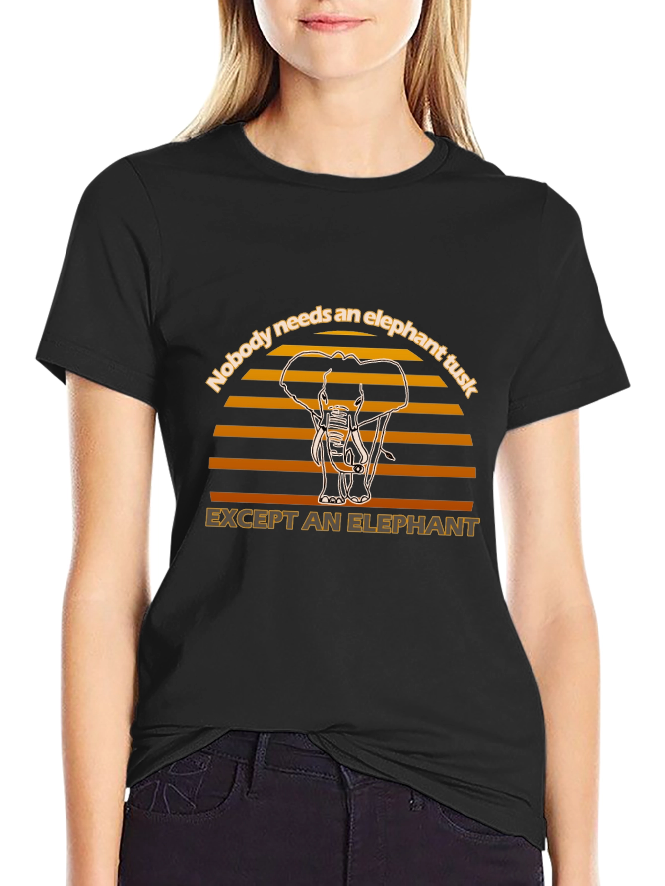 Elephant Tusk Graphic Tee - Animal Lover Shirt