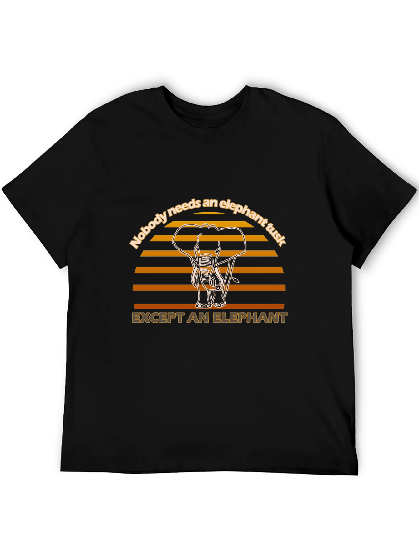 Elephant Tusk Graphic Tee - Animal Lover Shirt