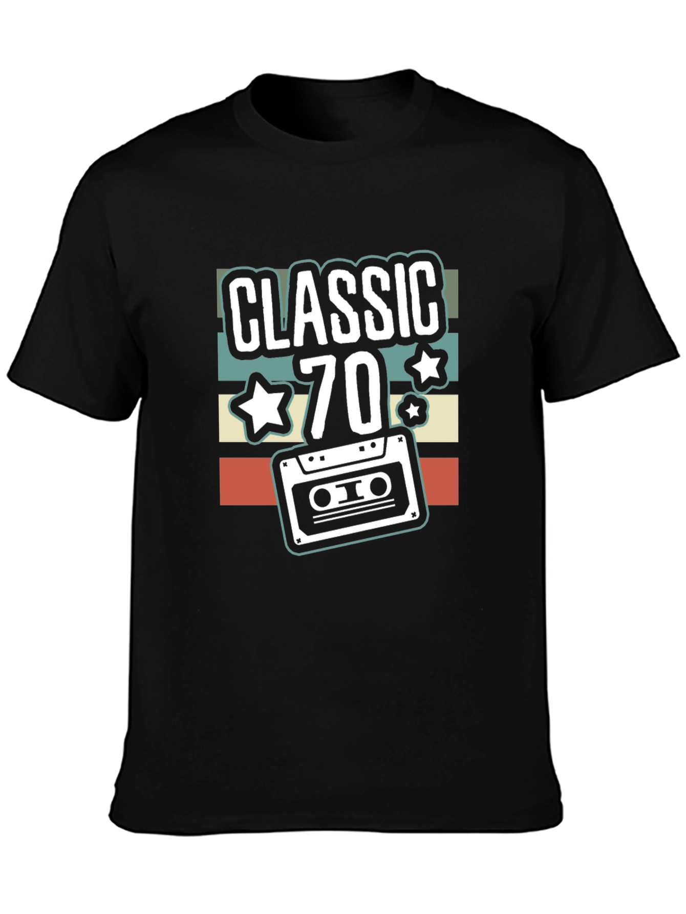 Classic 70s Cassette Tape Graphic Tee