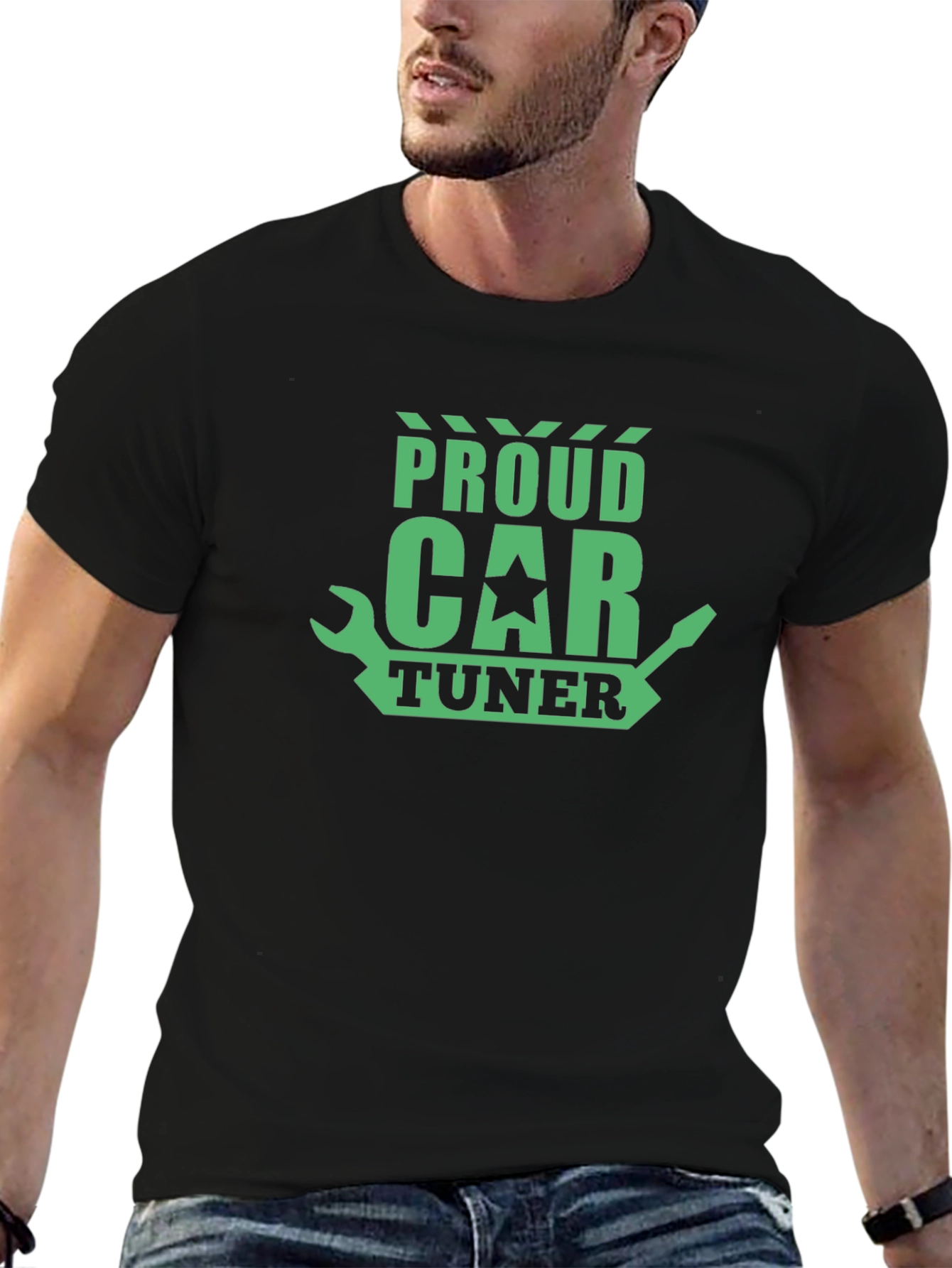 Proud Car Tuner Black T-Shirt